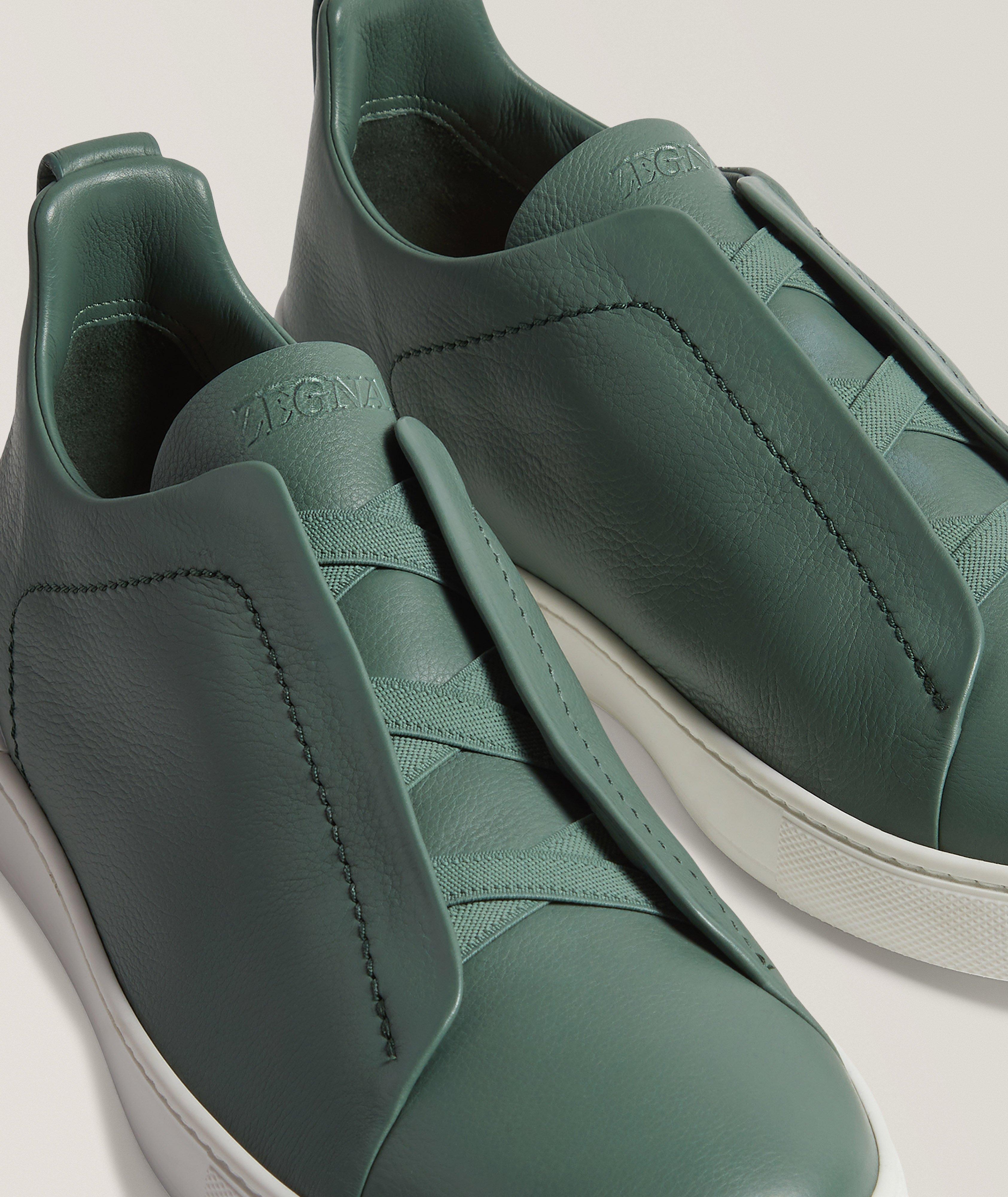 Triple Stitch SECONDSKIN Leather Sneakers image 2