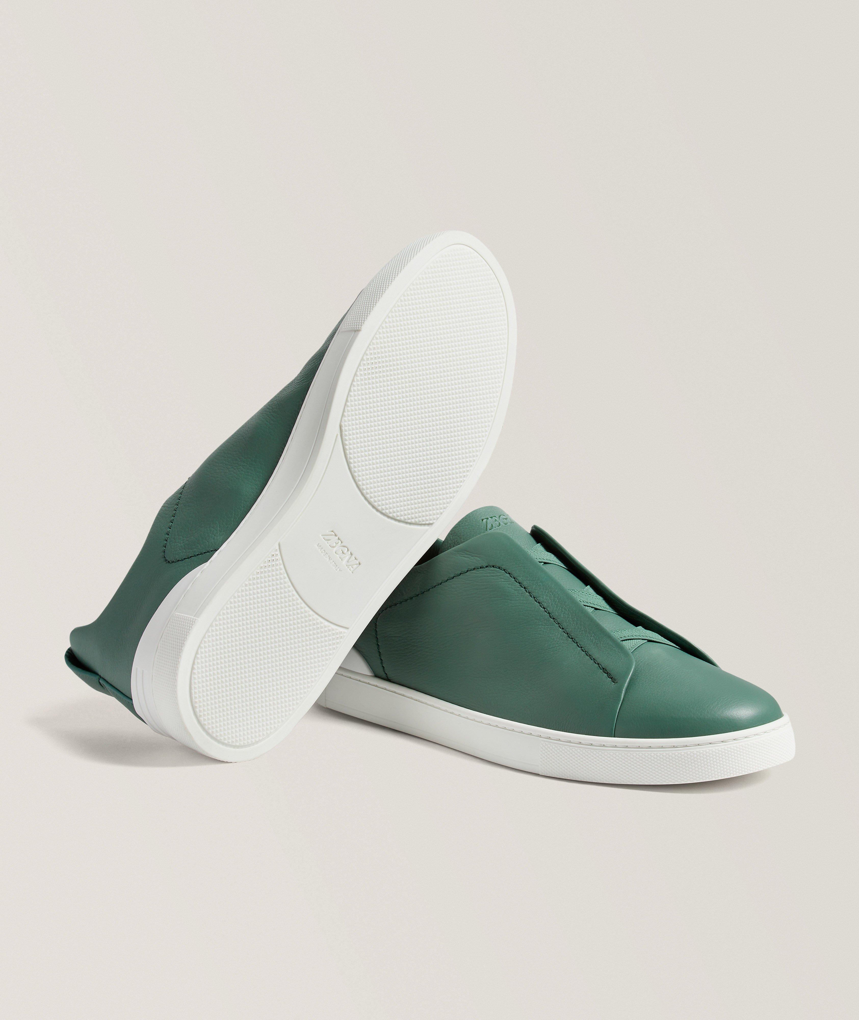 Triple Stitch SECONDSKIN Leather Sneakers image 4