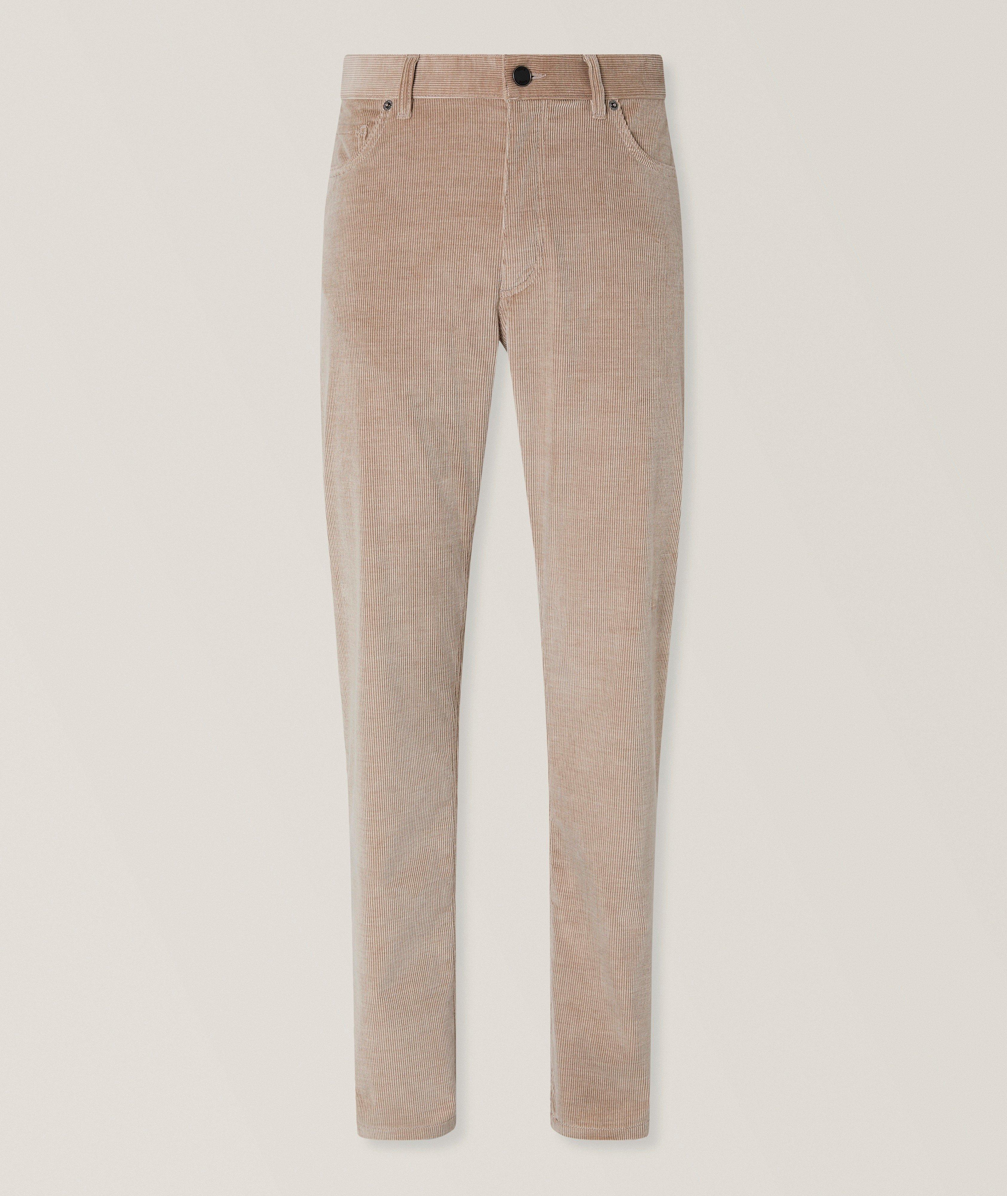 ZEGNA Slim-Fit Corduroy Cashco Pants