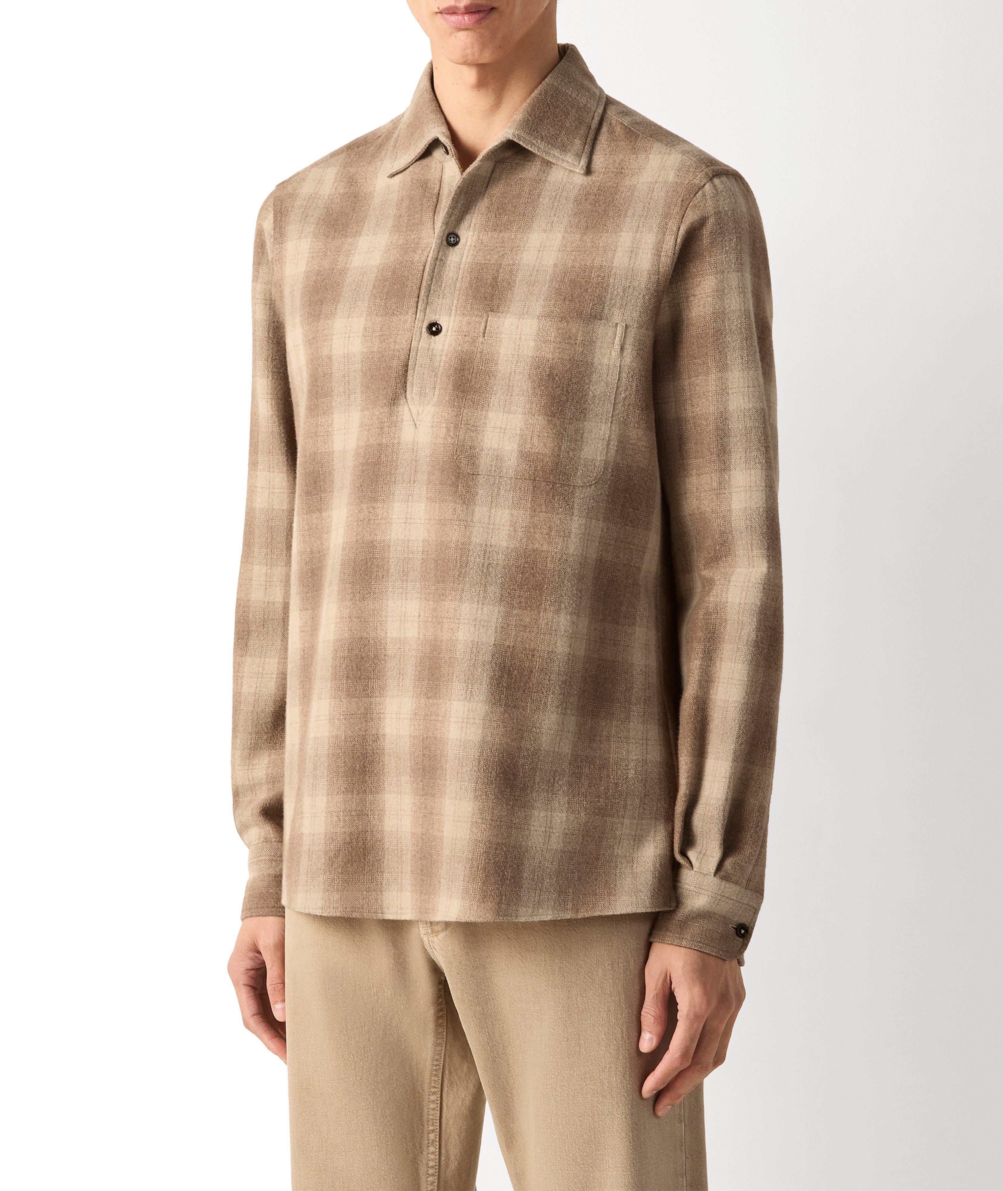 Polo manches-longues Cashco madras image 1