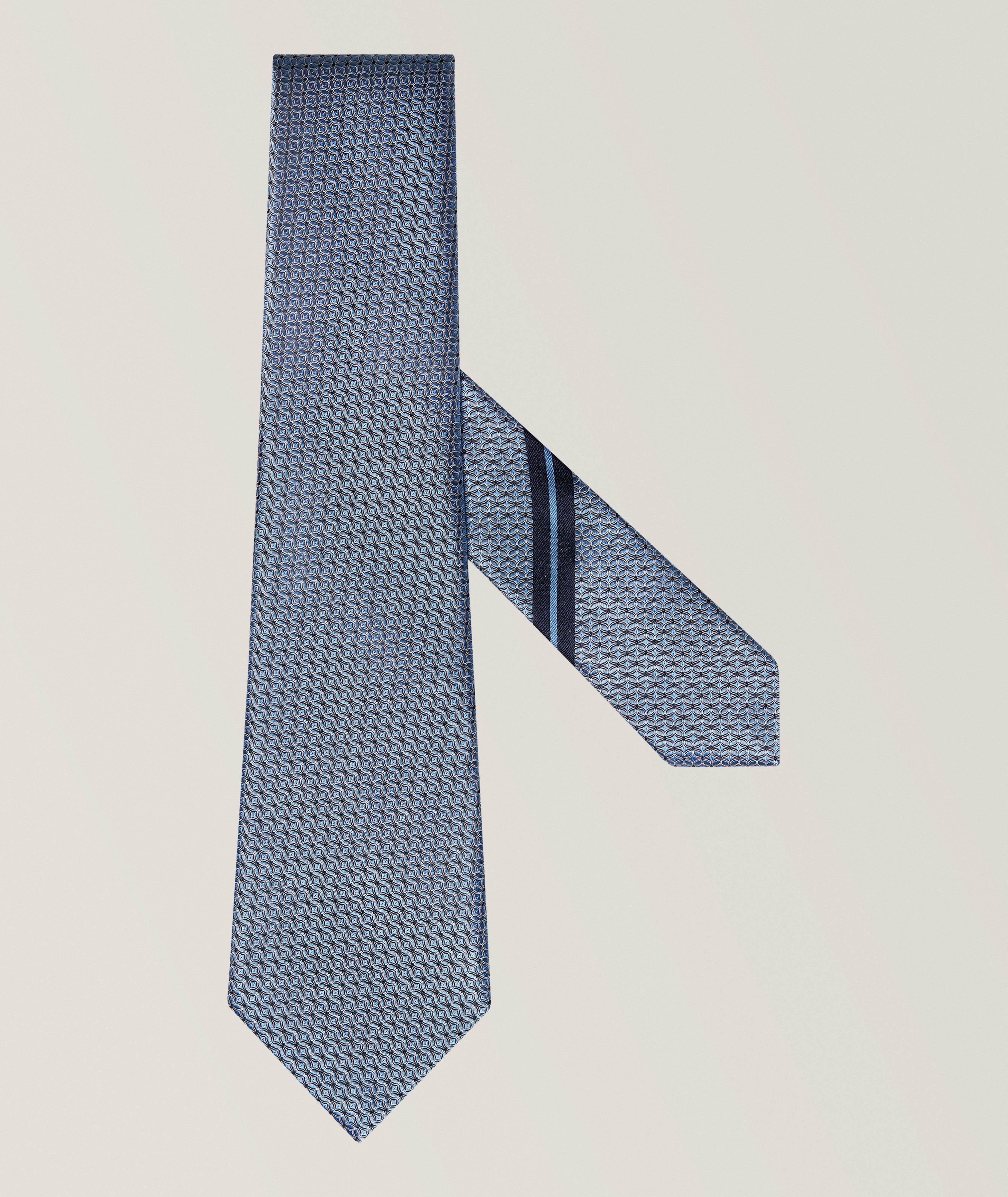 ZEGNA Jacquard Floral Silk Tie