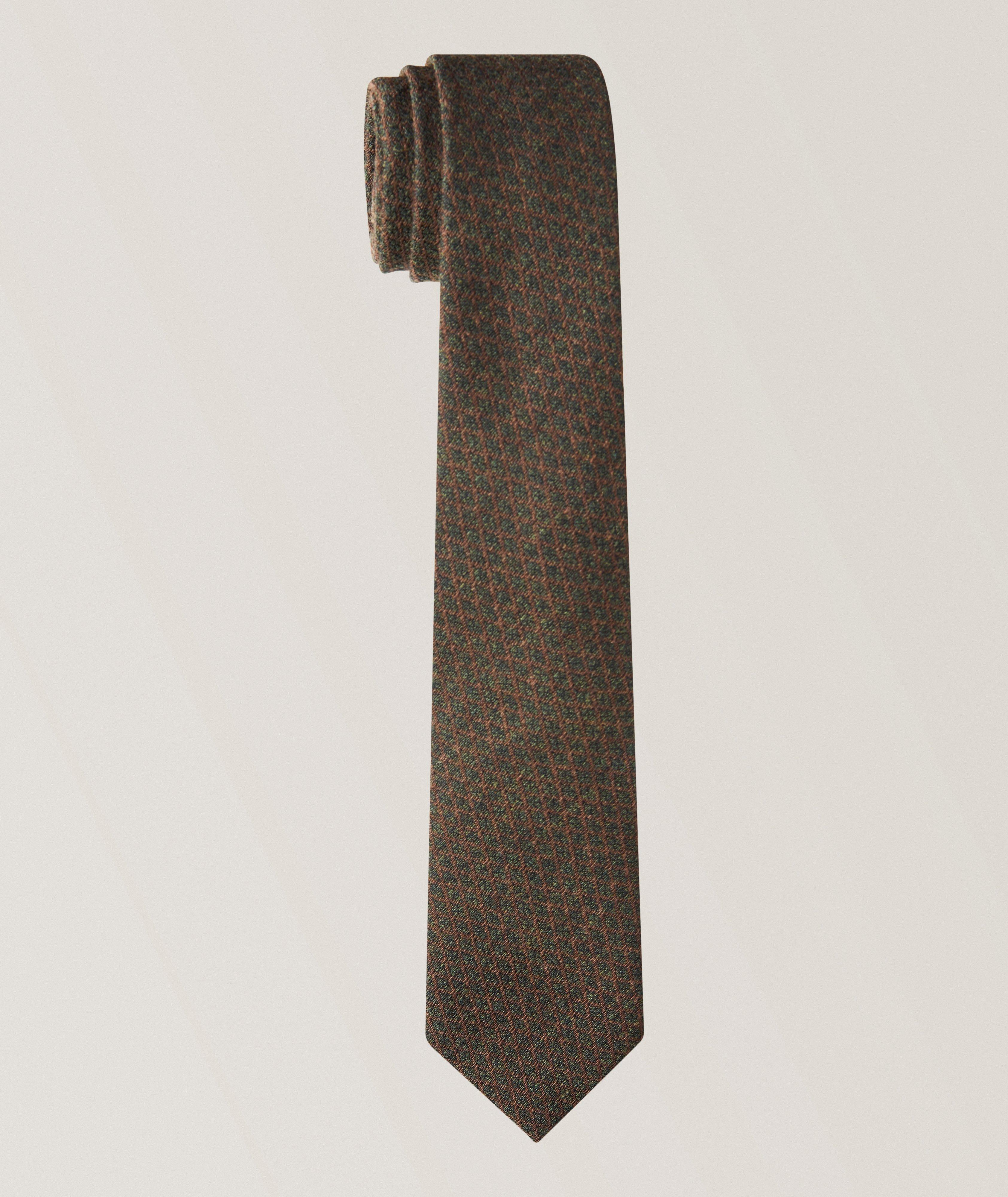 ZEGNA Jacquard Textured Wool Tie