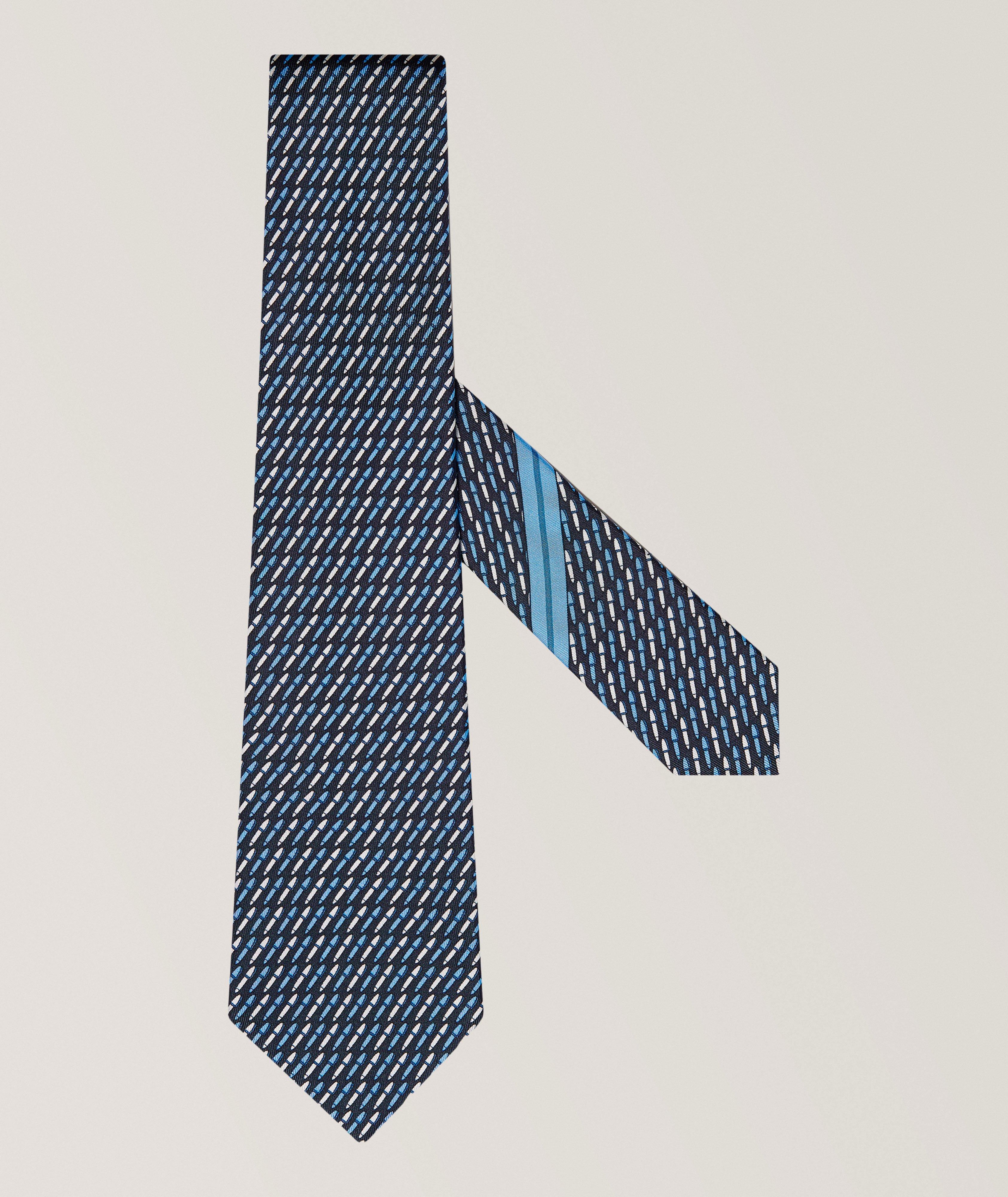 ZEGNA Cravate en soie stylo du fondateur