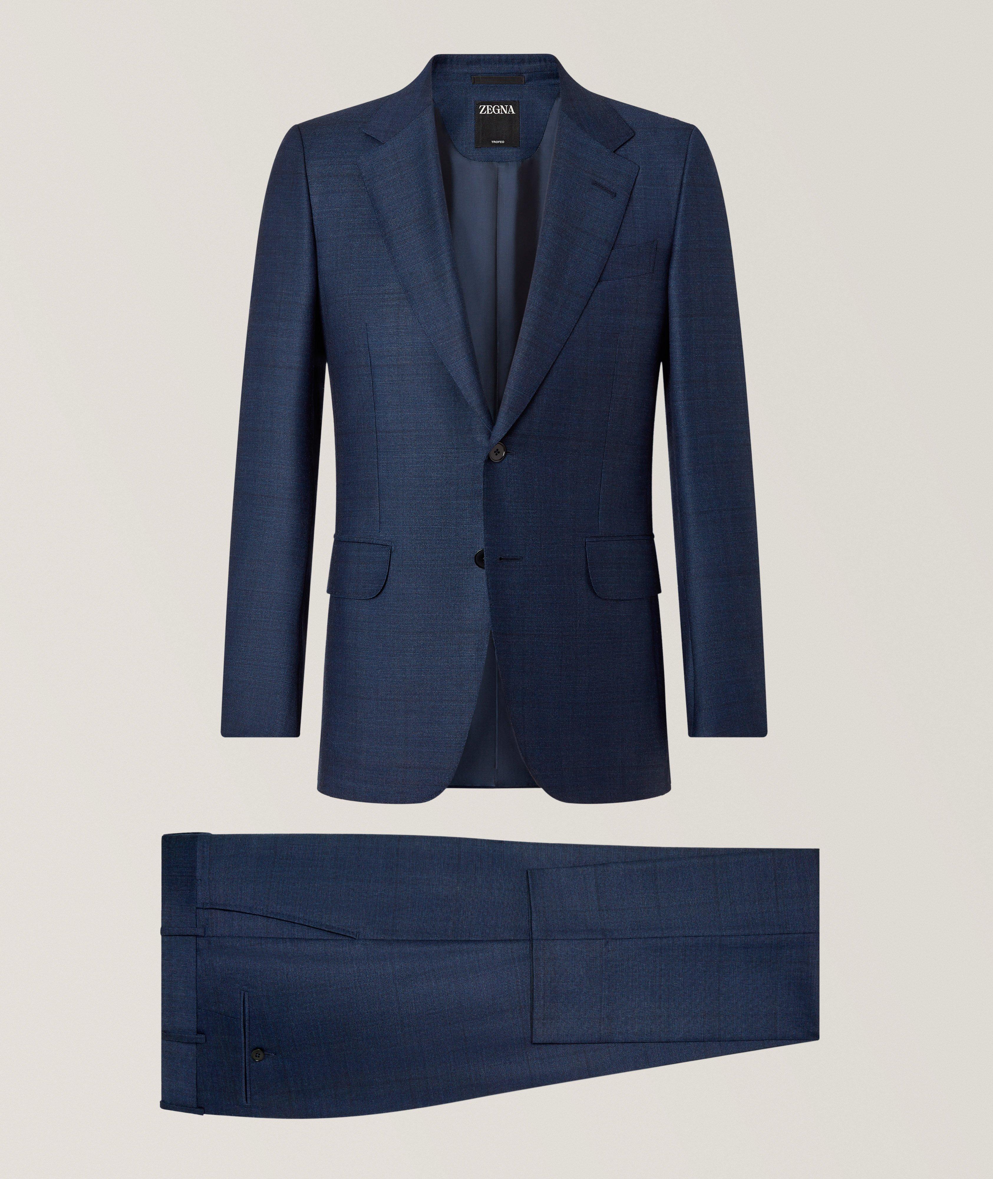 ZEGNA Prince of Wales Trofeo Wool Suit