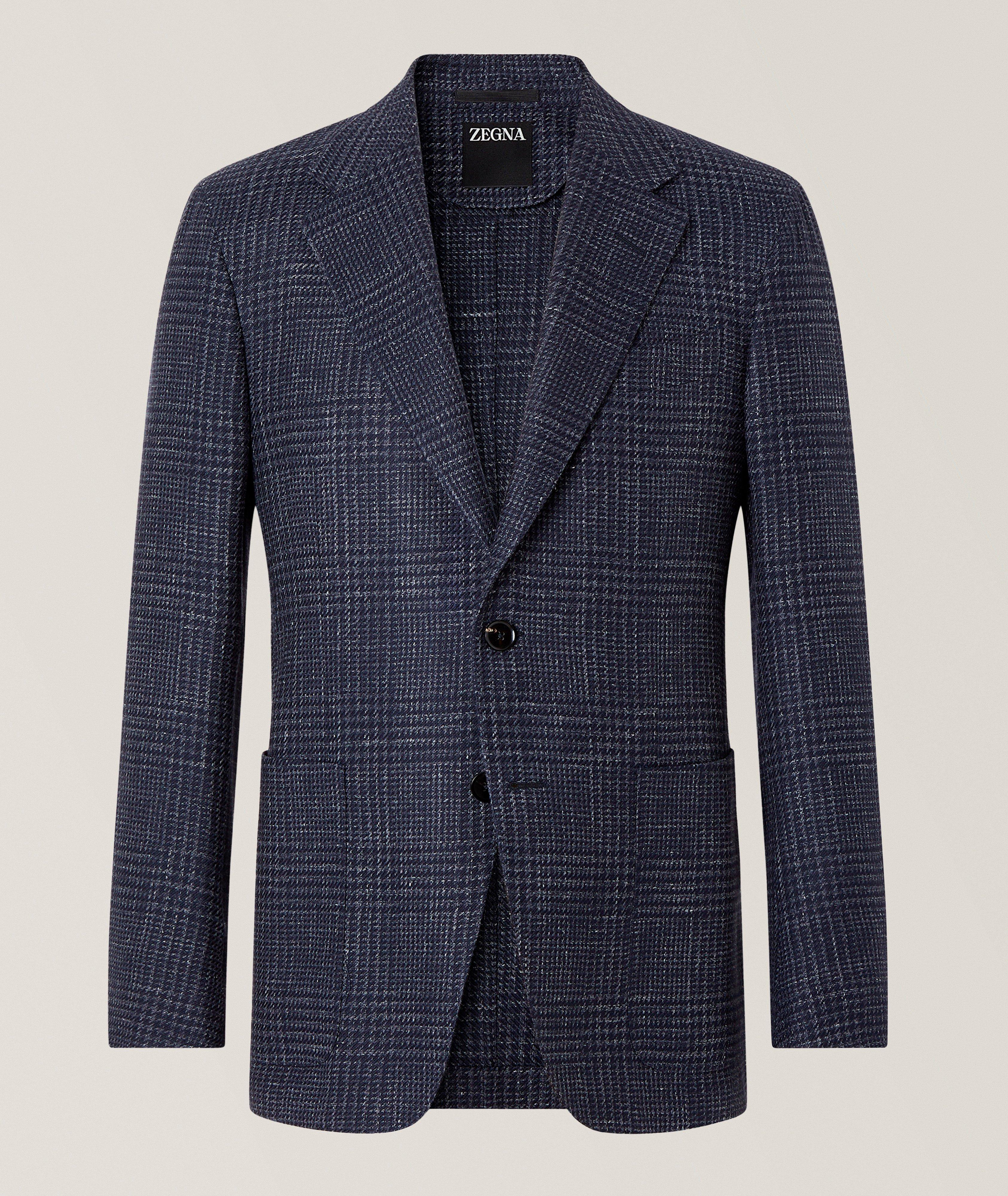 ZEGNA Prince Of Wales Cashmere-Blend Sport Jacket