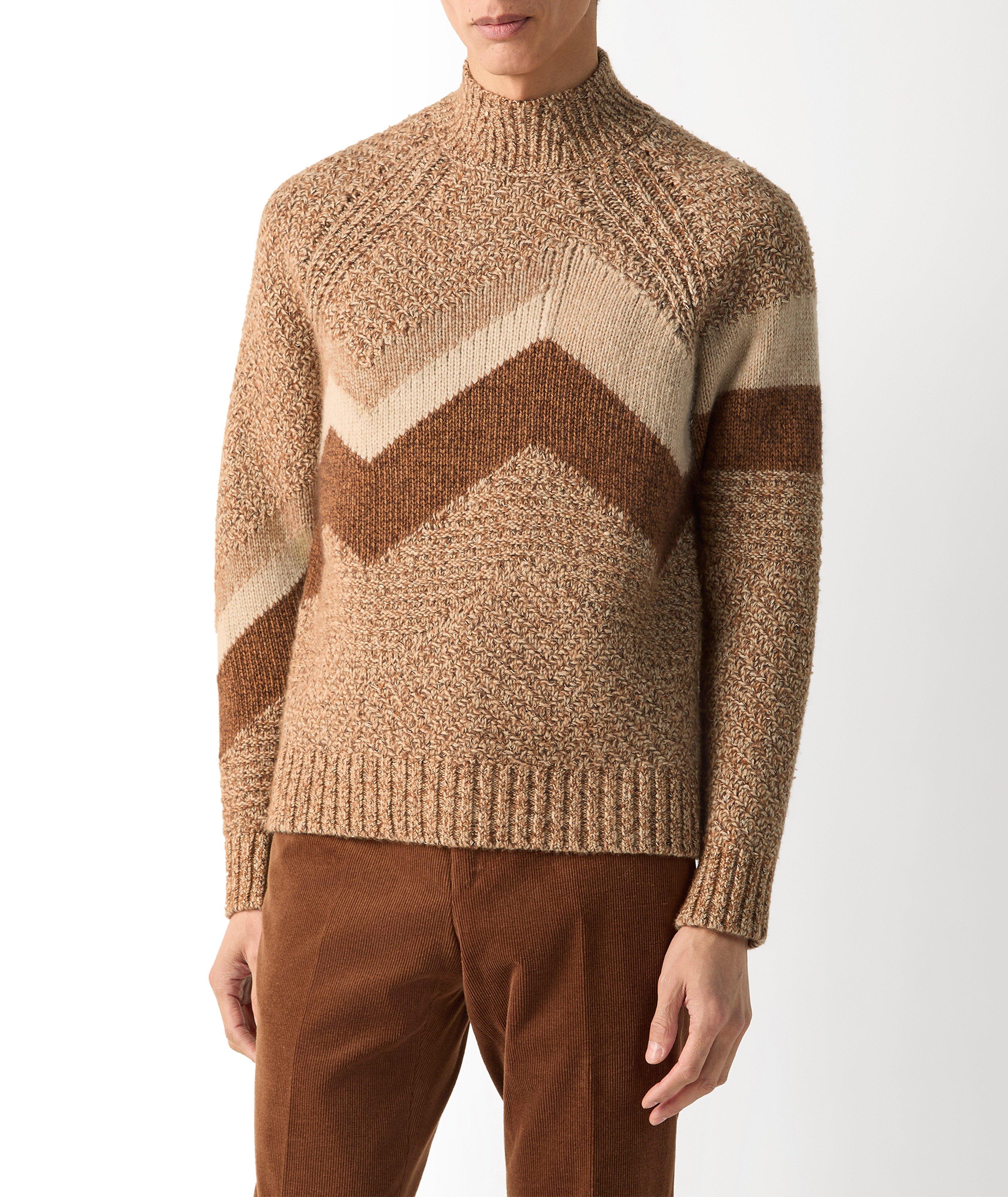 Pull col roulé soie-mélange, mohair, cachemire image 1