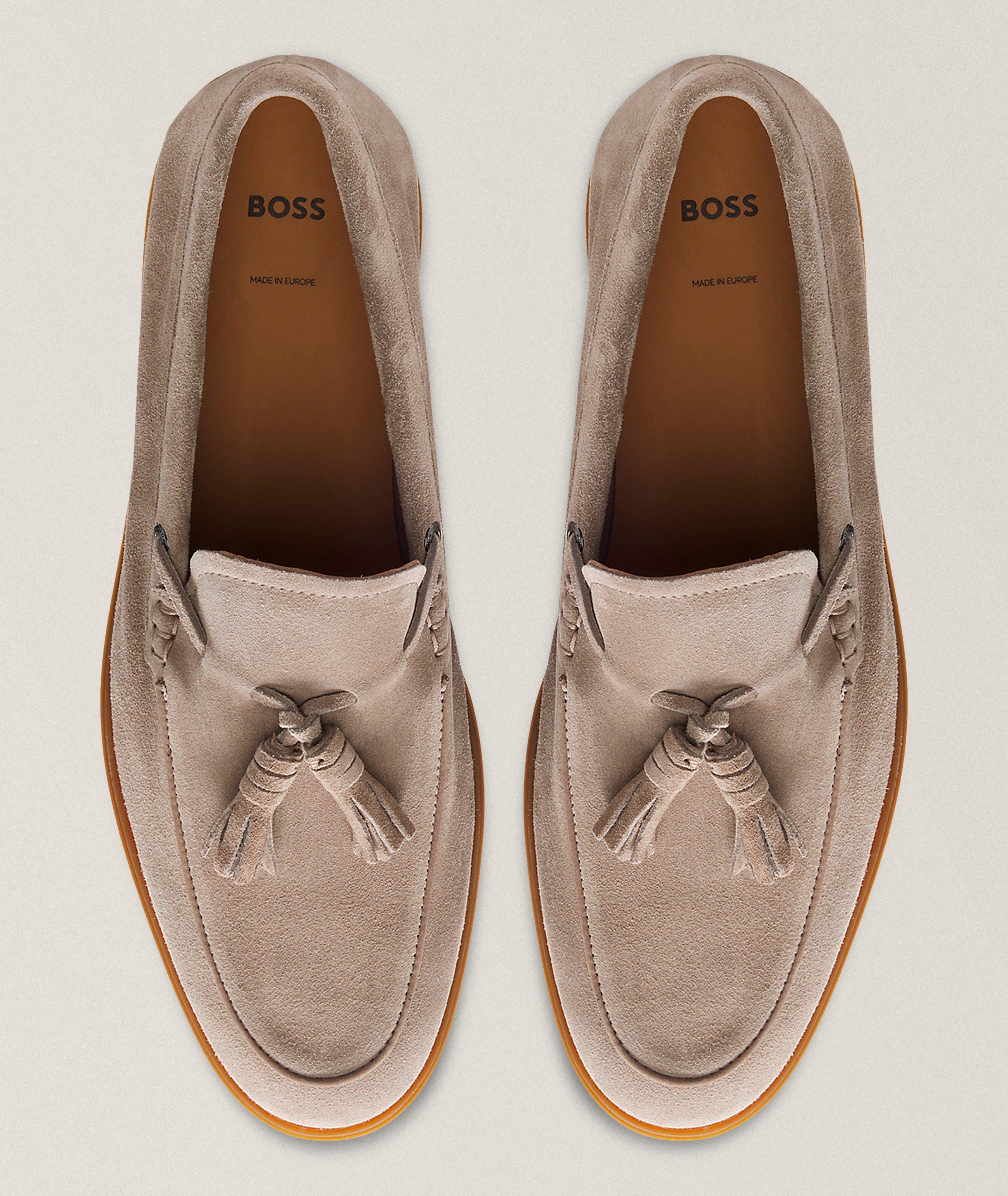 Hedley Tassel Trim Suede Loafers  image 1