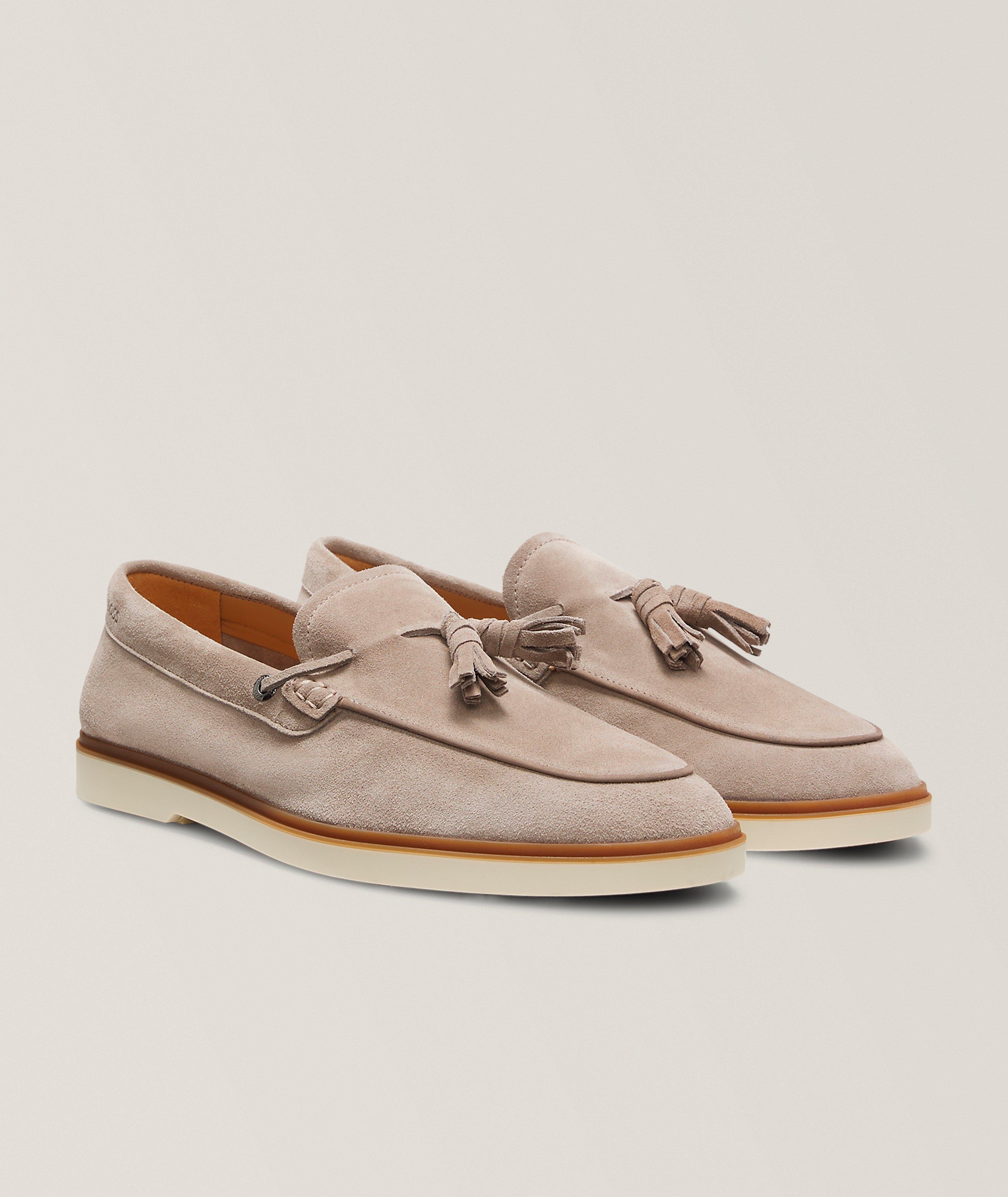 Hedley Tassel Trim Suede Loafers  image 2