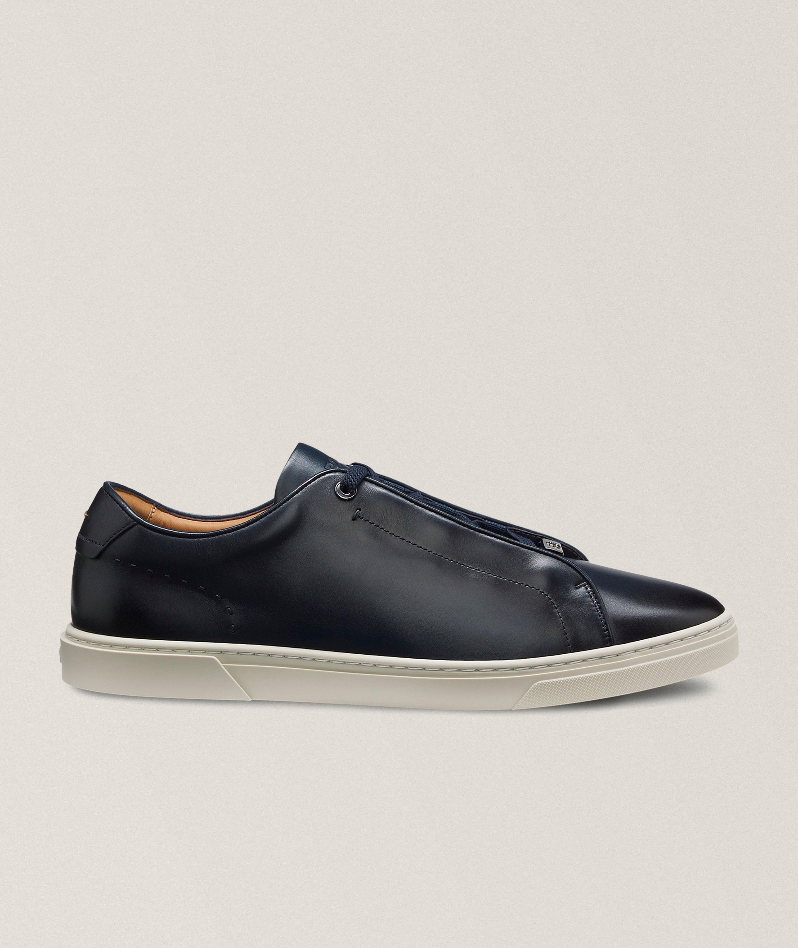 BOSS Chaussures sport en cuir brossé Gary
