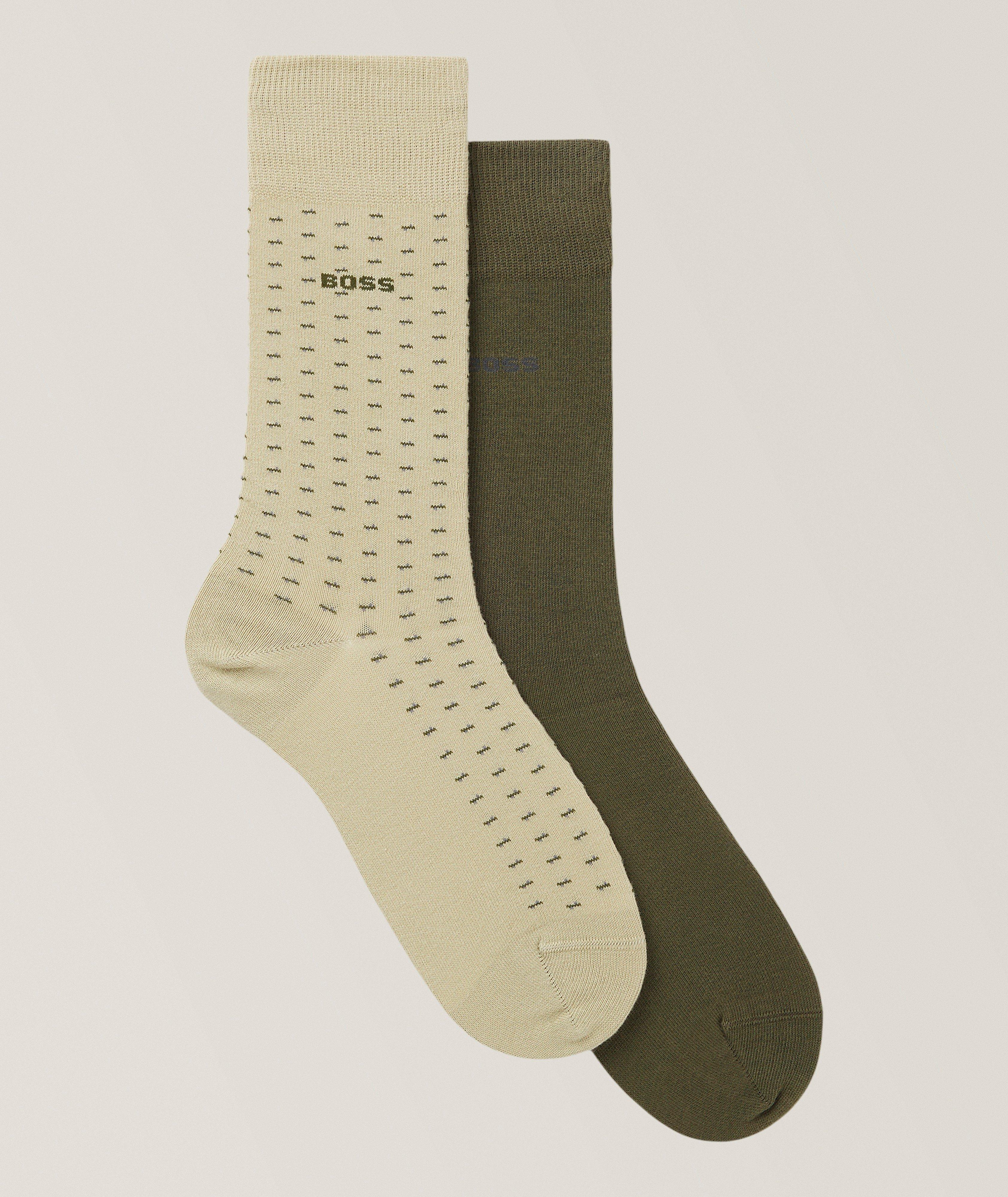 BOSS 2-Pack Cotton-Blend Socks