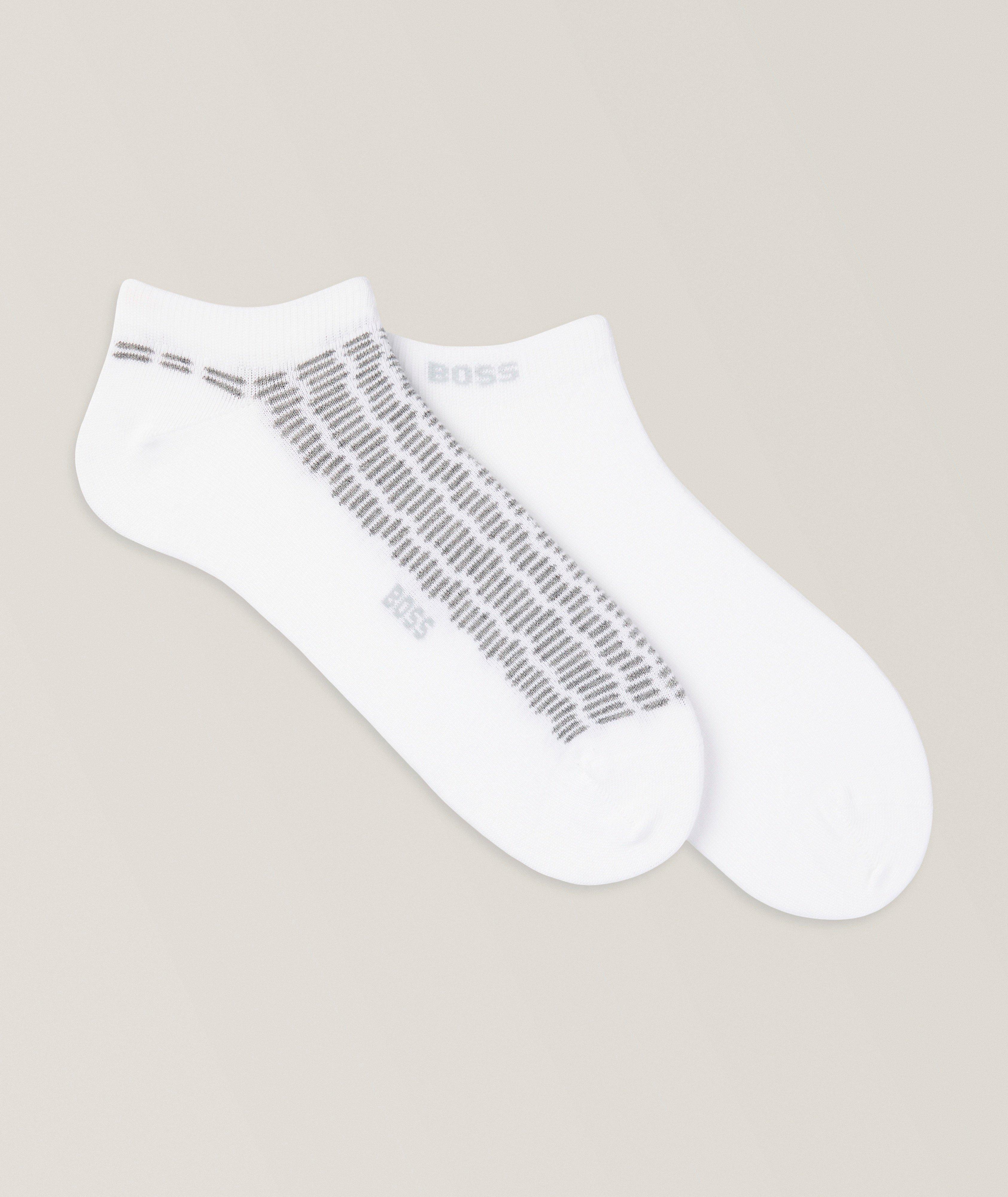 BOSS 2-Pack Cotton-Blend Ankle Socks