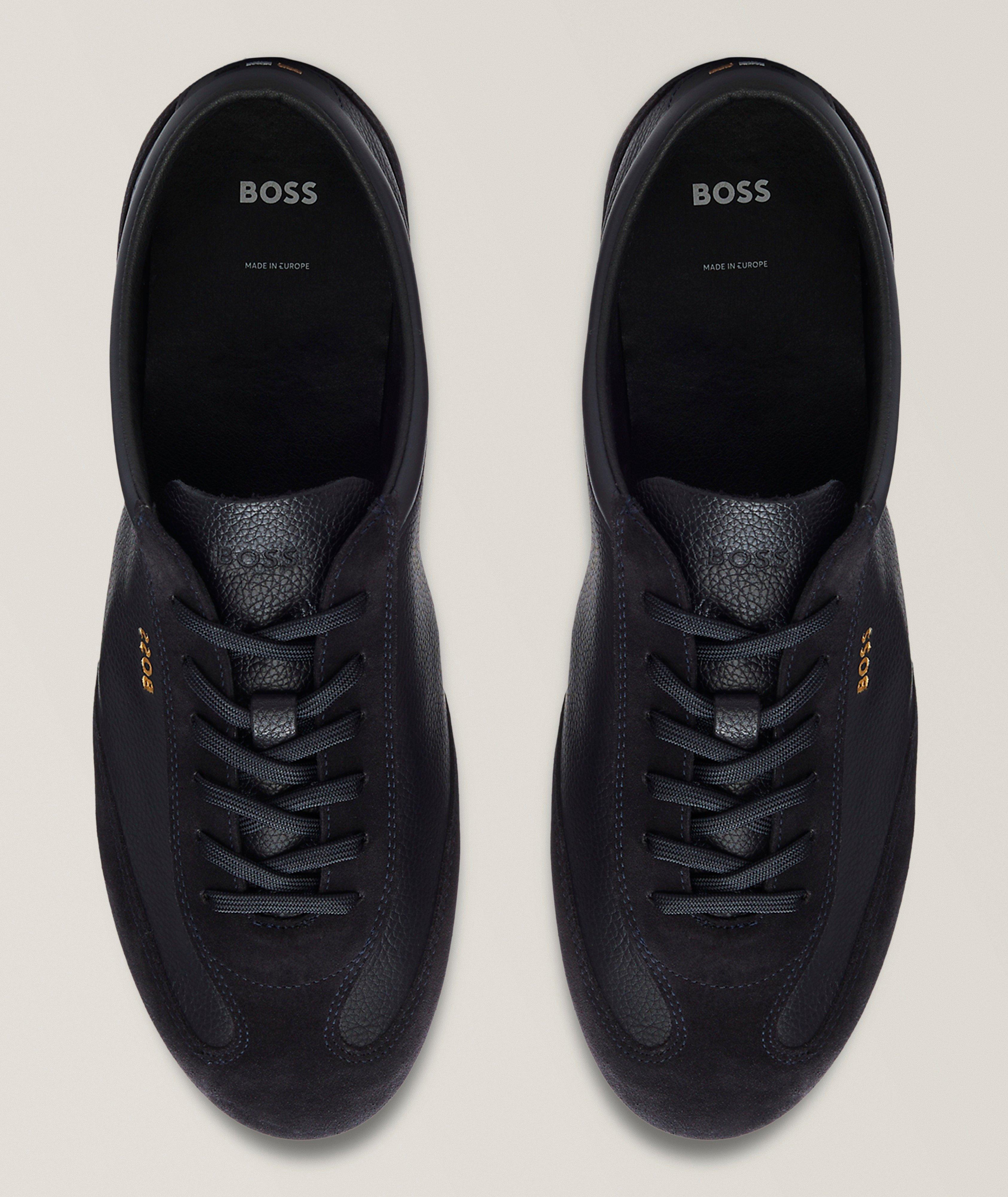 Lineor Suede-Trim & Leather Sneakers  image 1