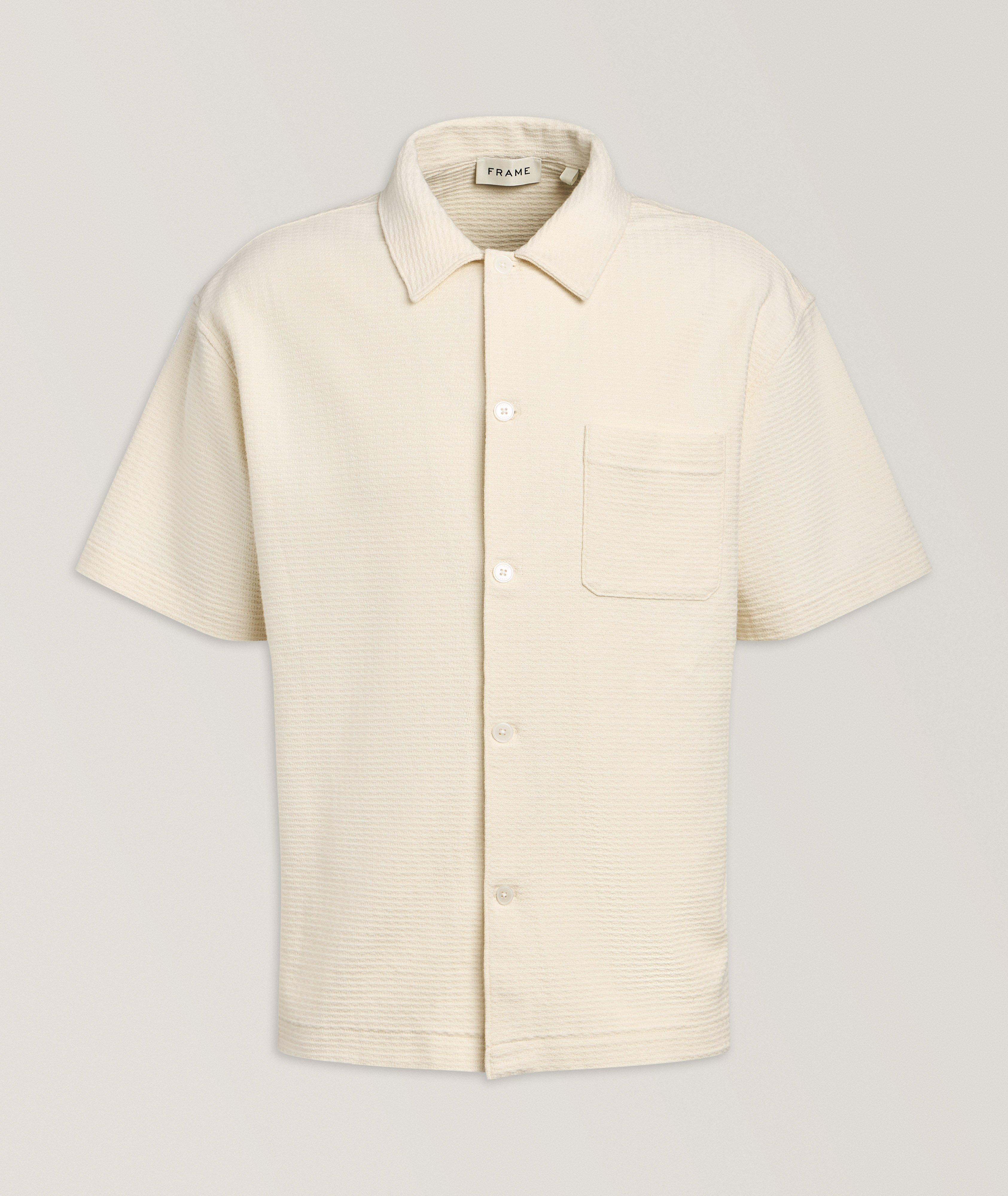 Frame Chemise tricot boutonnée jacquard 