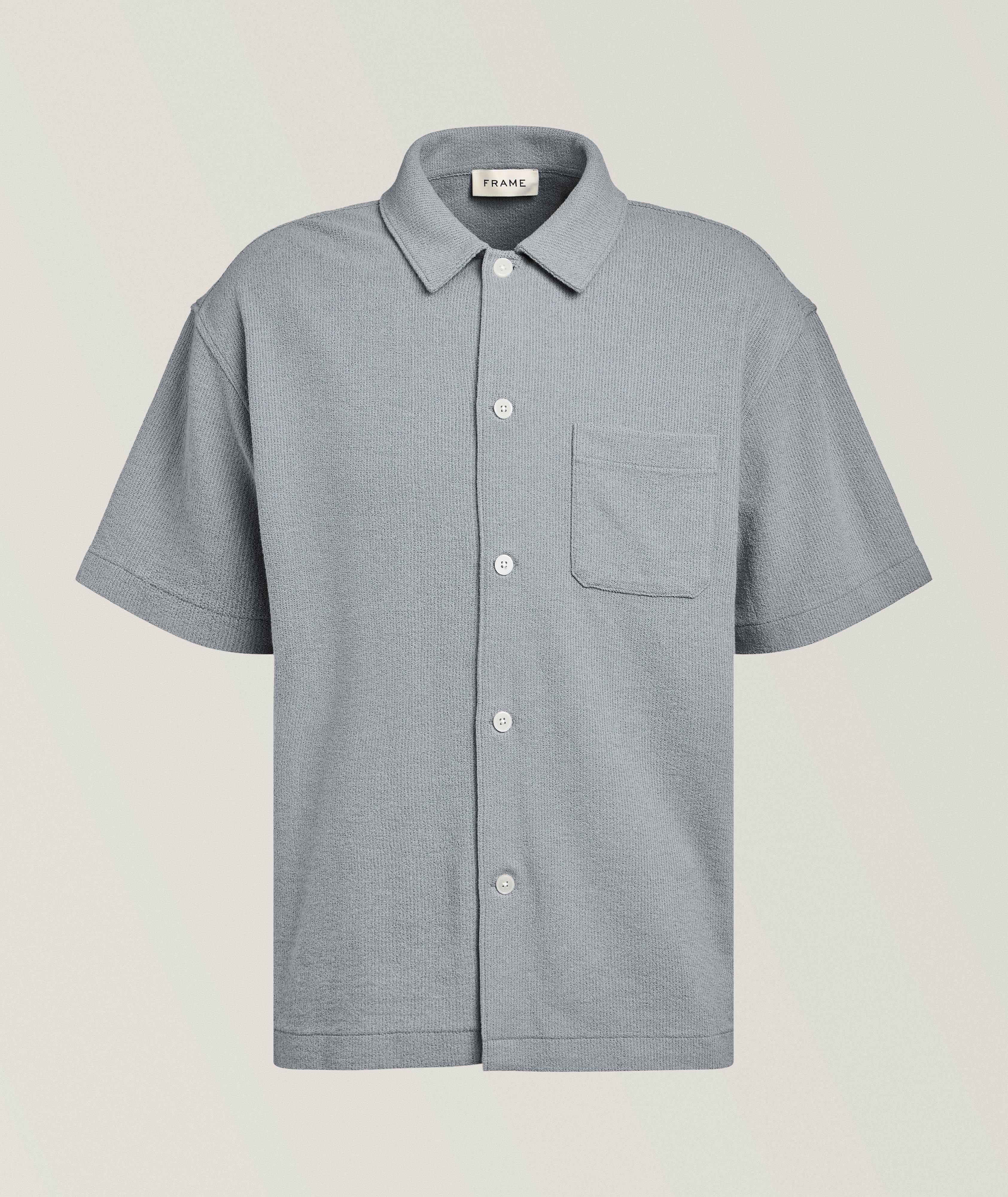 Frame Chemise tricot boutons texturé