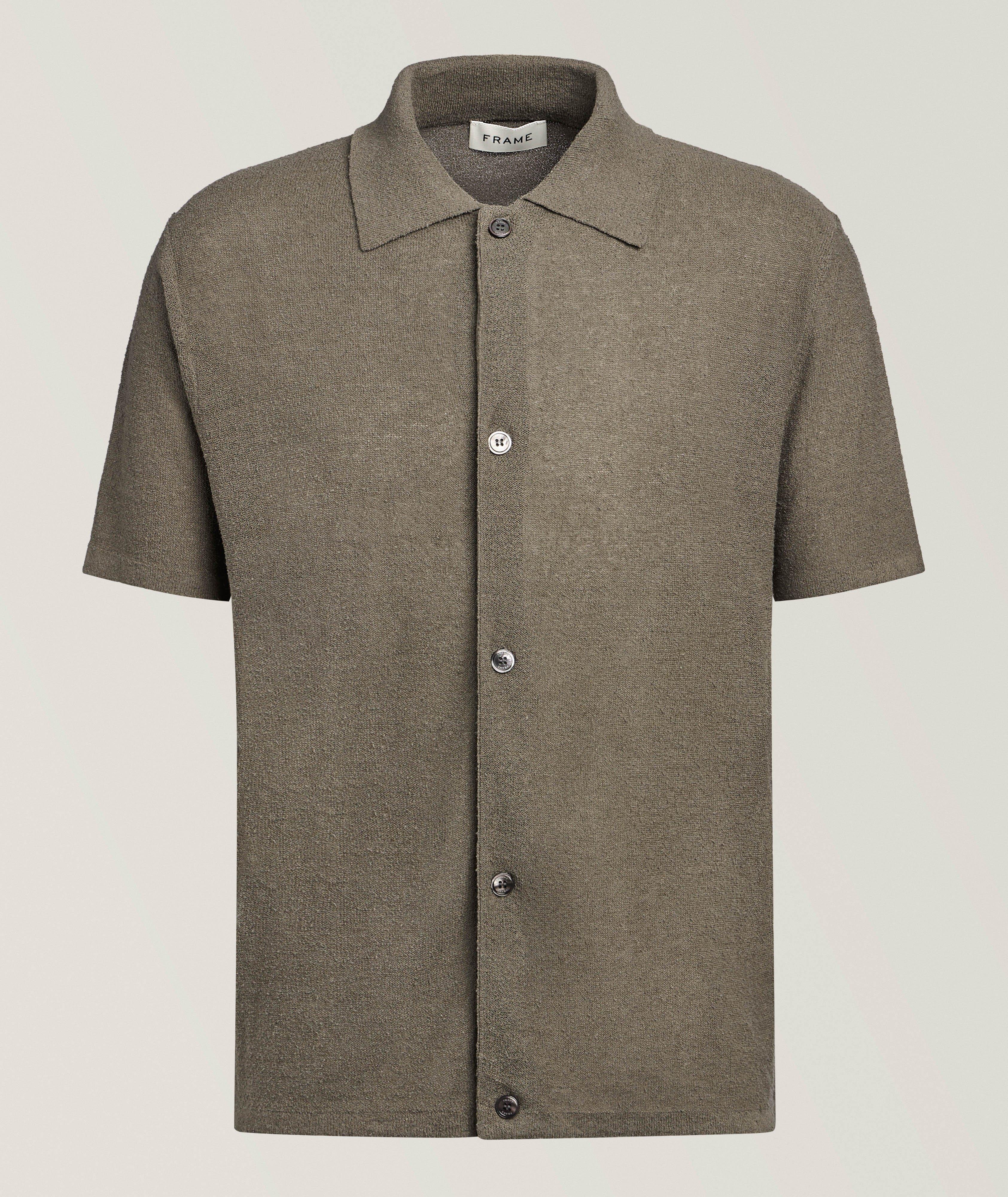 Frame Chemise tricot mélange soie-lin