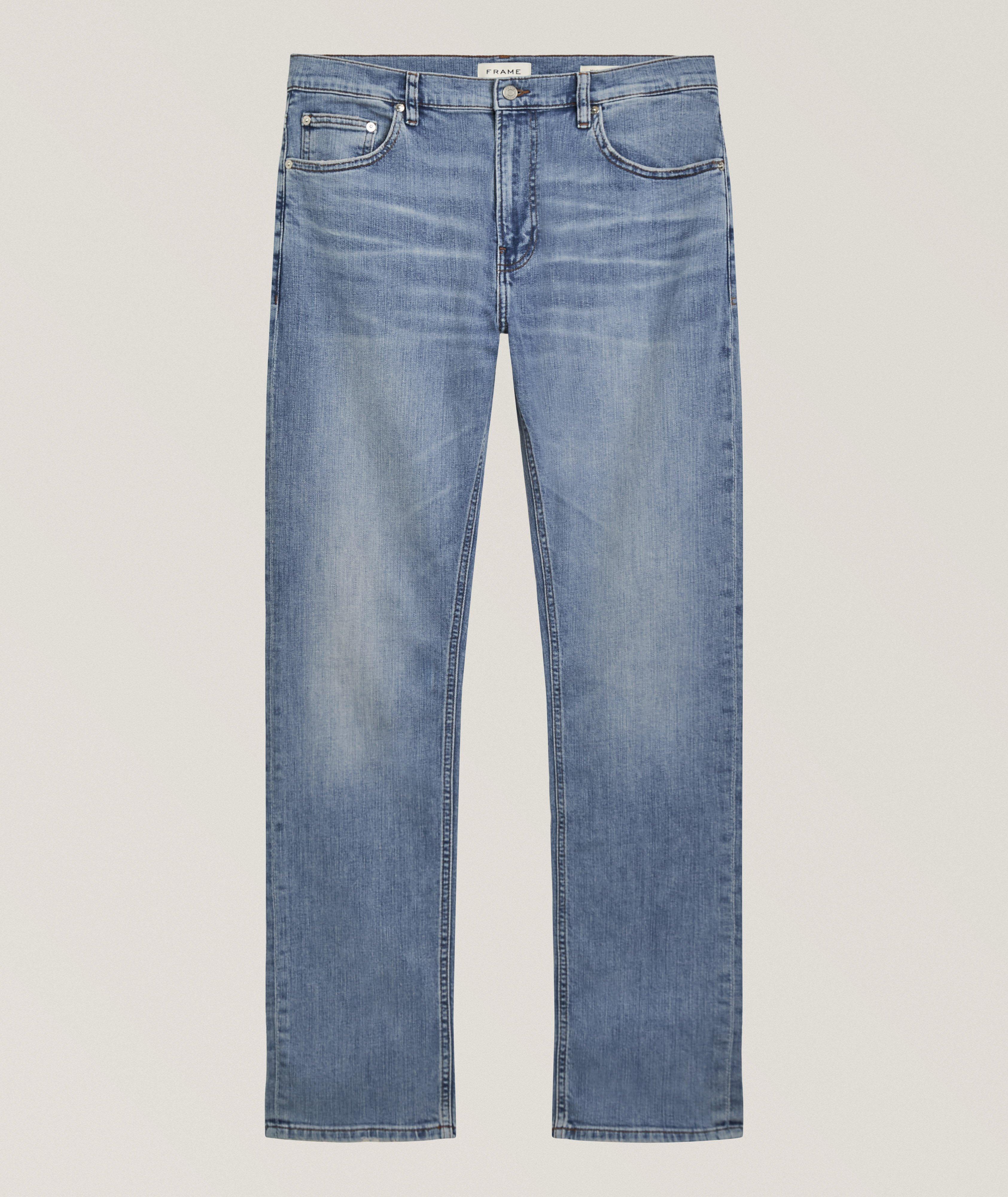 Frame Modern Straight Stretch-Cotton Jeans