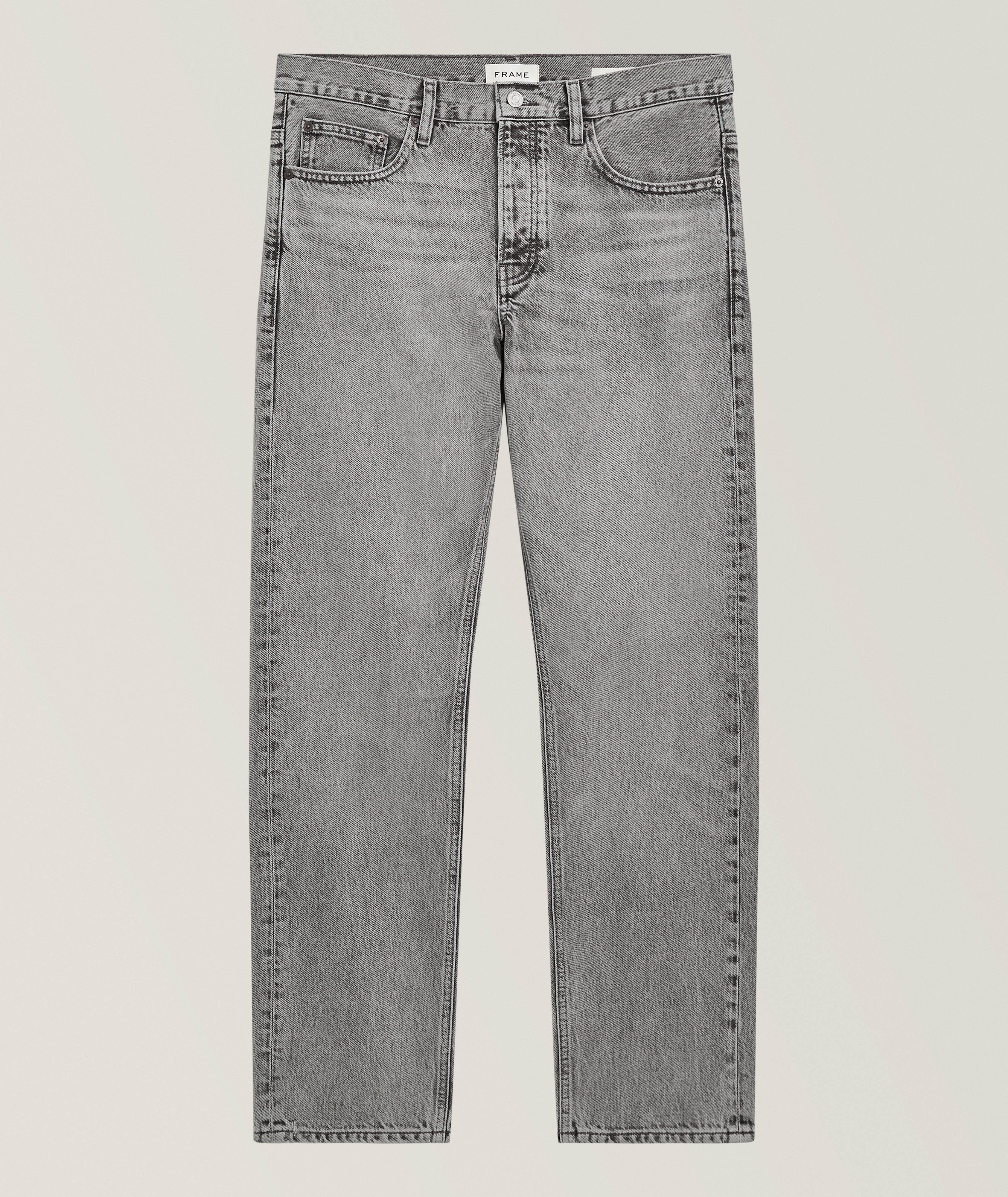 Frame The Straight Cotton Button-Fly Jeans