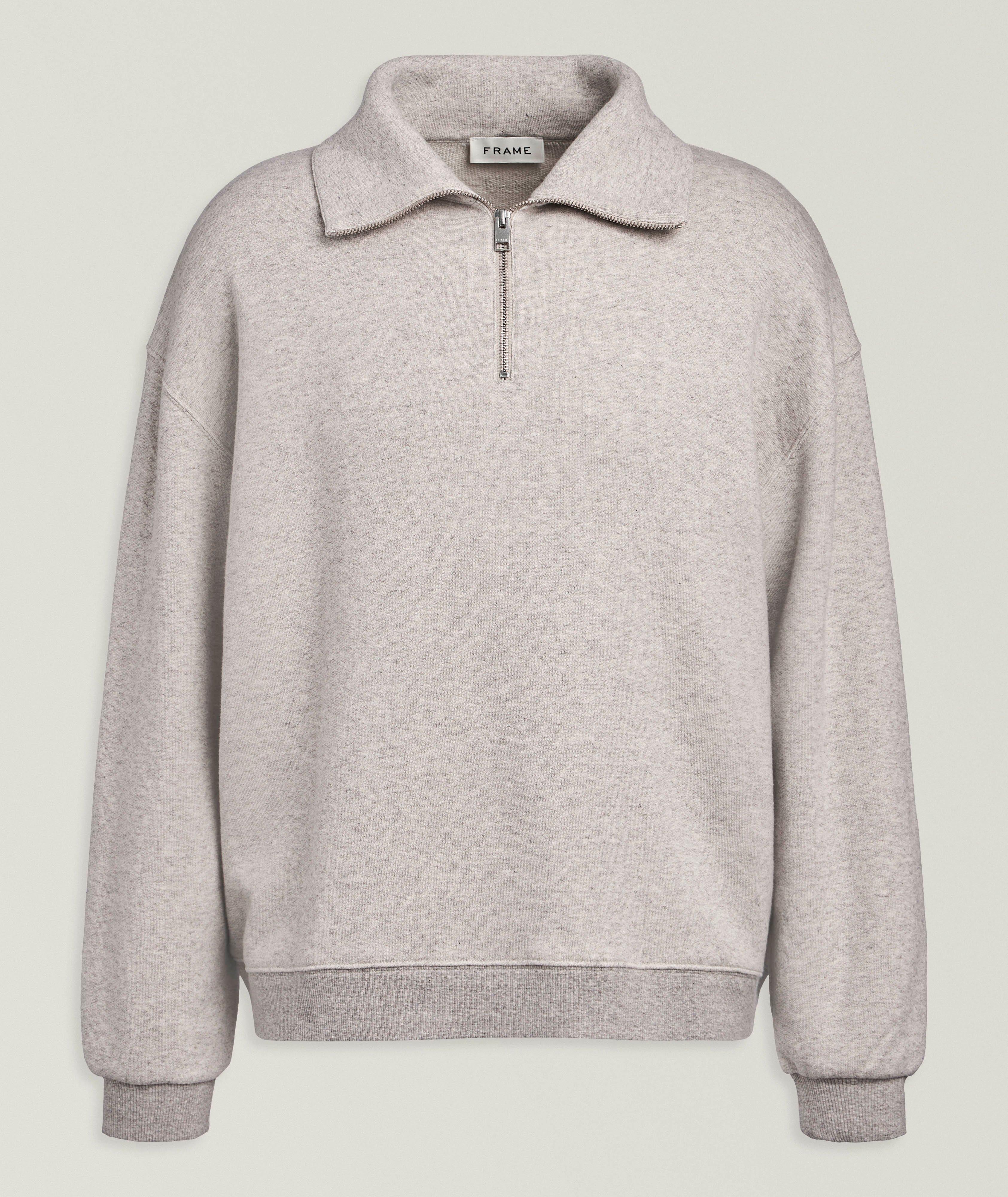 Frame Mélange Quarter-Zip Sweatshirt