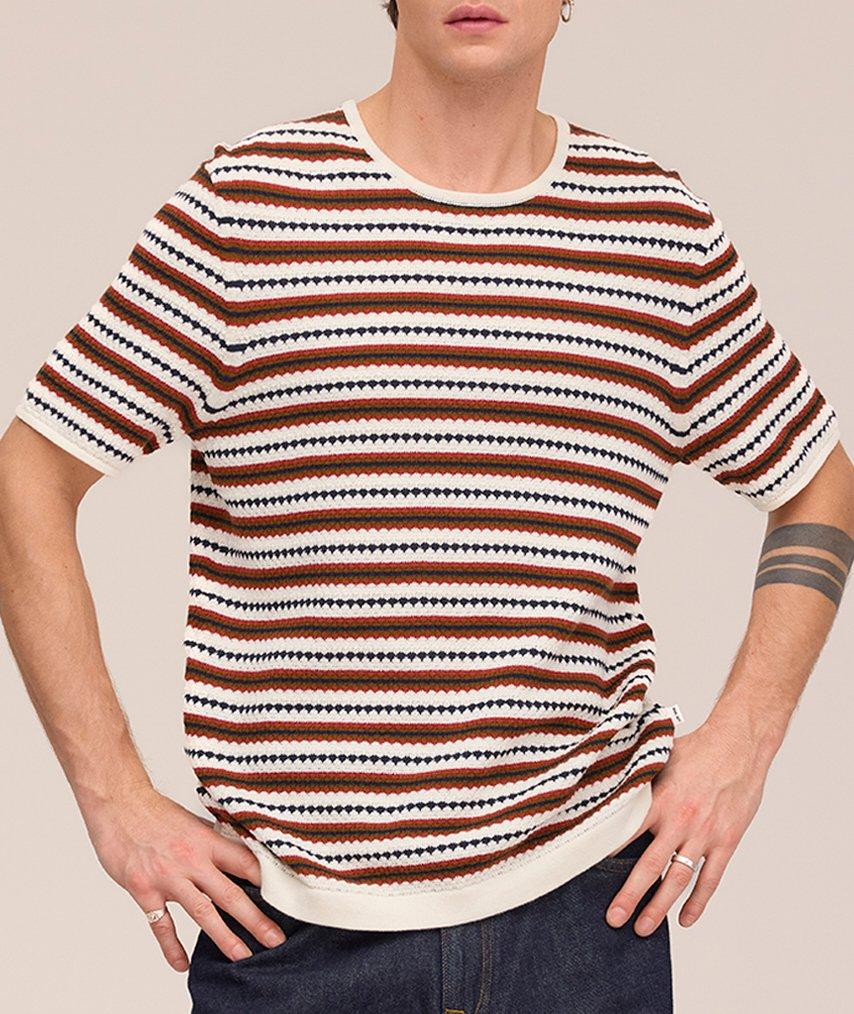 Bari Textured Organic Cotton Knitted T-Shirt image 4