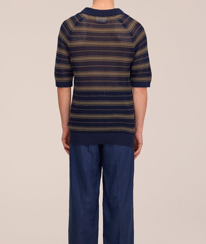 Cale Pointelle Knitted Polo image 3