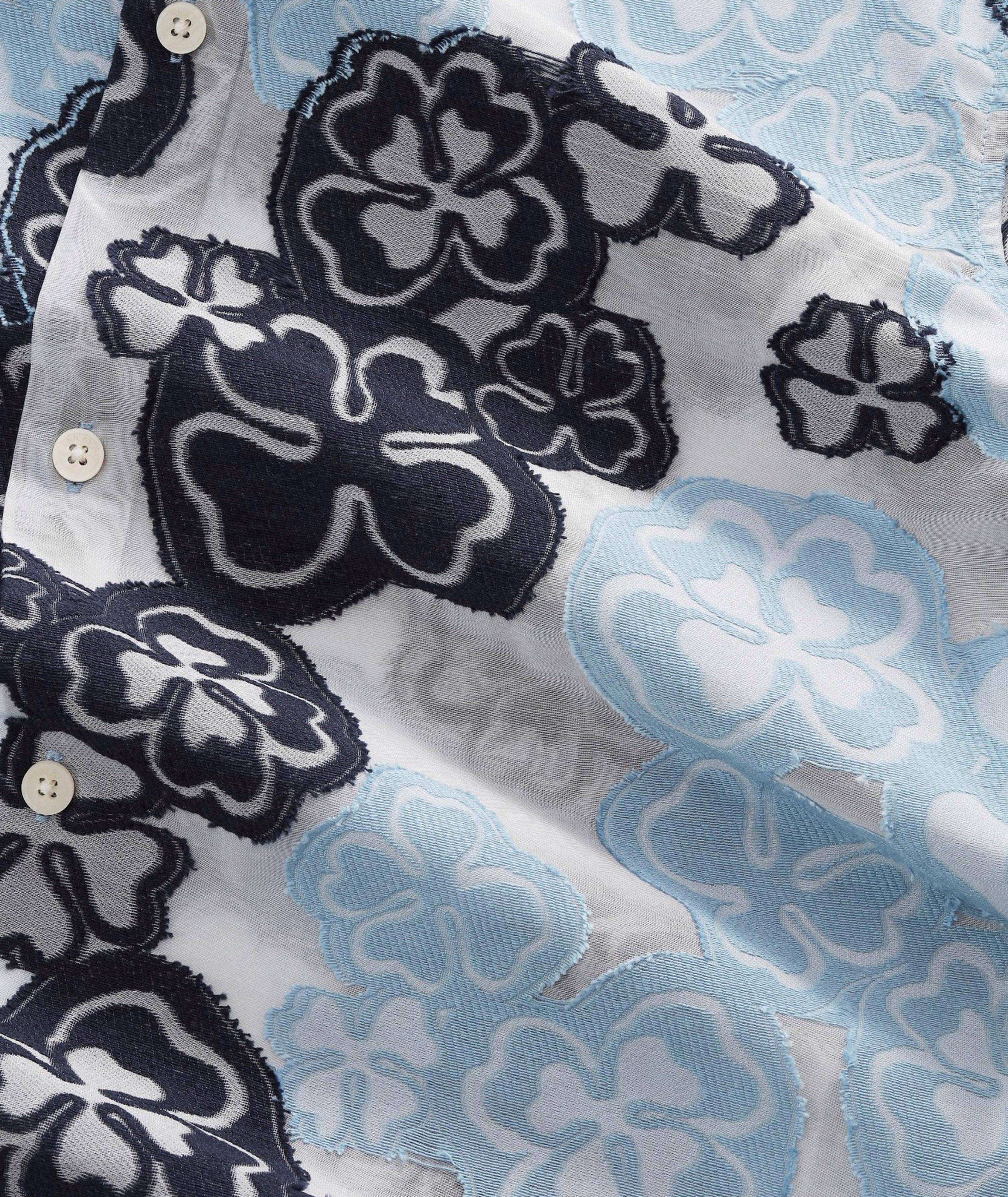 NN07 Freddy Fil-Coupé Jacquard Shirt | Casual Shirts | Harry Rosen