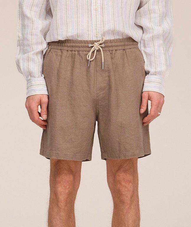 Gregor Linen Drawstring Shorts image 1