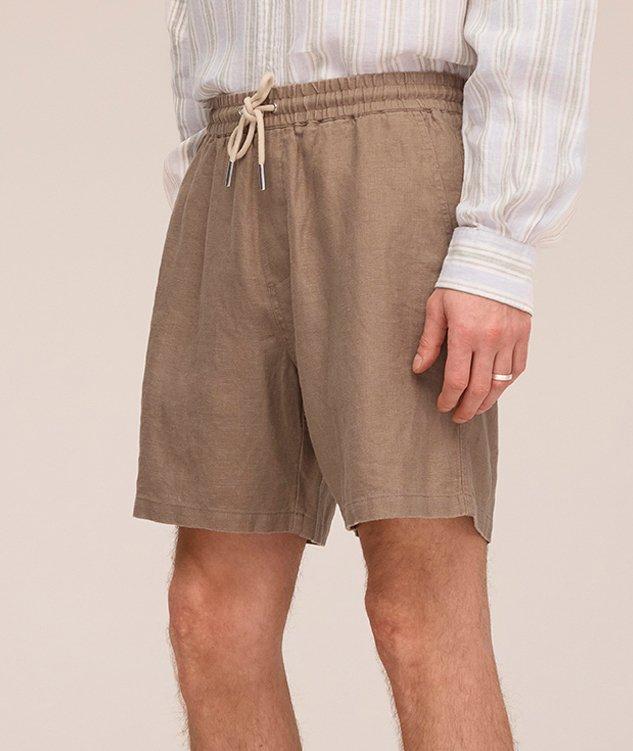Gregor Linen Drawstring Shorts image 3