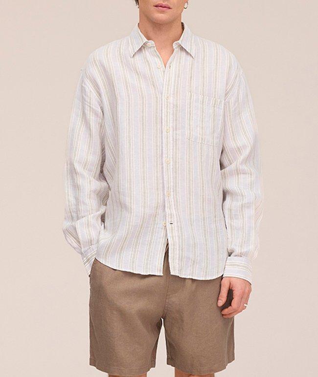 Gregor Linen Drawstring Shorts image 4