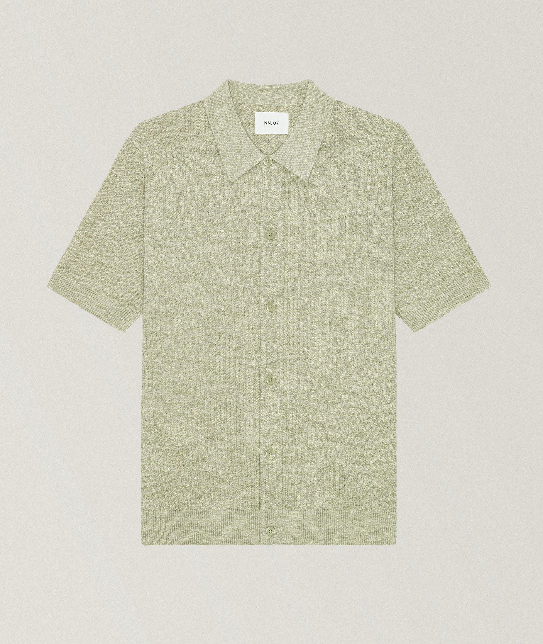 NN07 Nolan Organic Cotton Bouclé Polo Cardigan