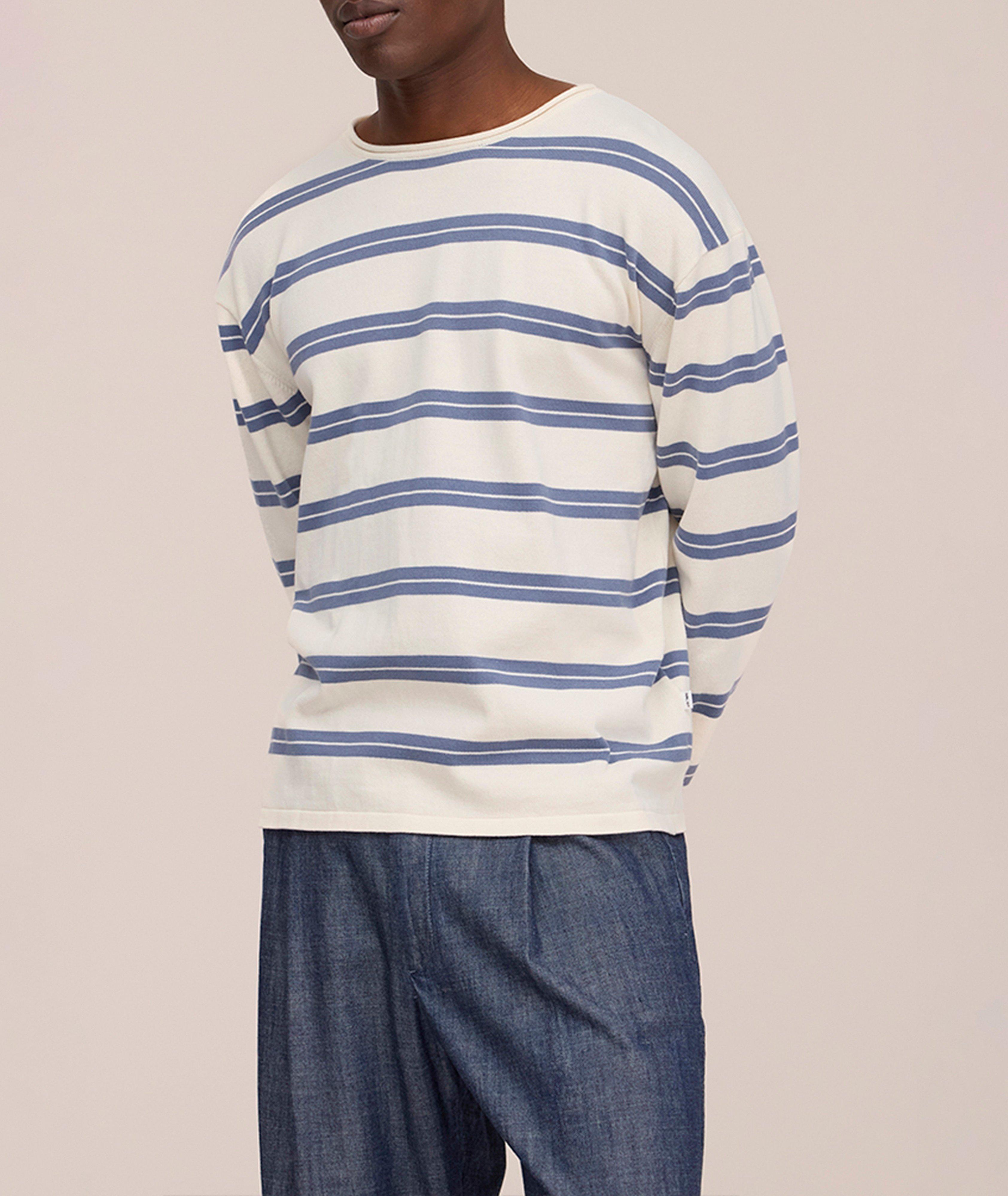 Pull coton biologique rayé Sailor image 4