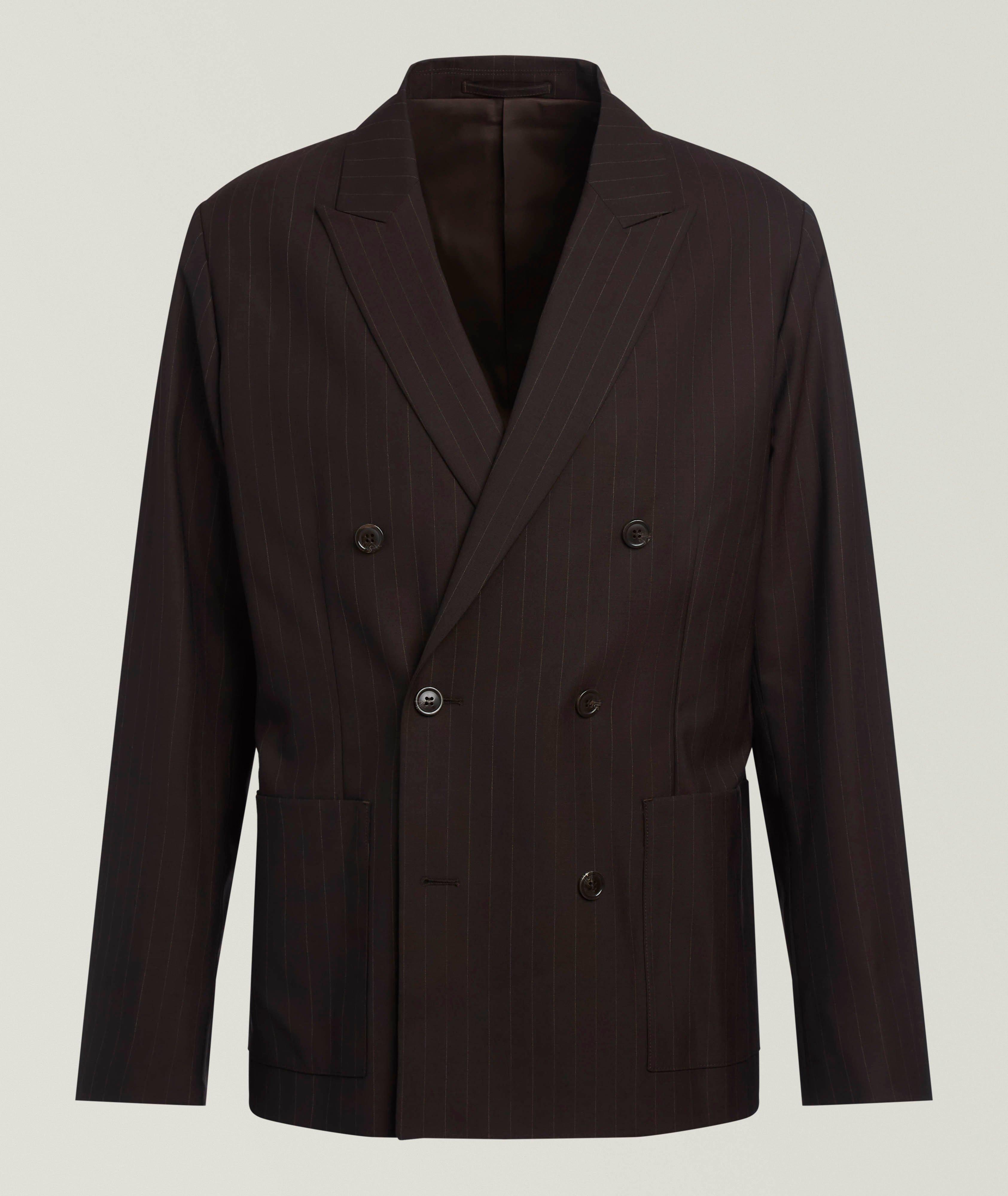 NN07 Jordin Pinstripe Double-Breasted Sport Jacket