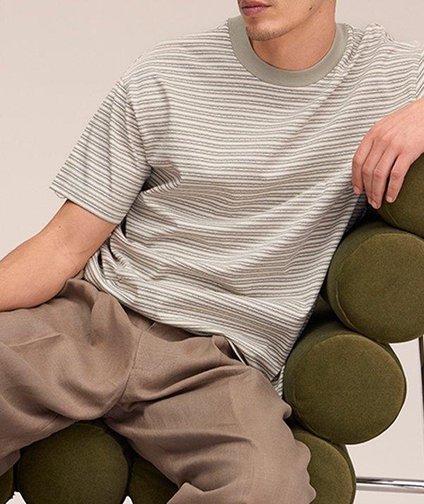 Lionel Striped Organic Cotton T-Shirt image 5