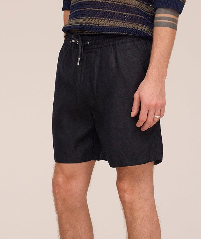 Gregor Linen Drawstring Shorts image 4
