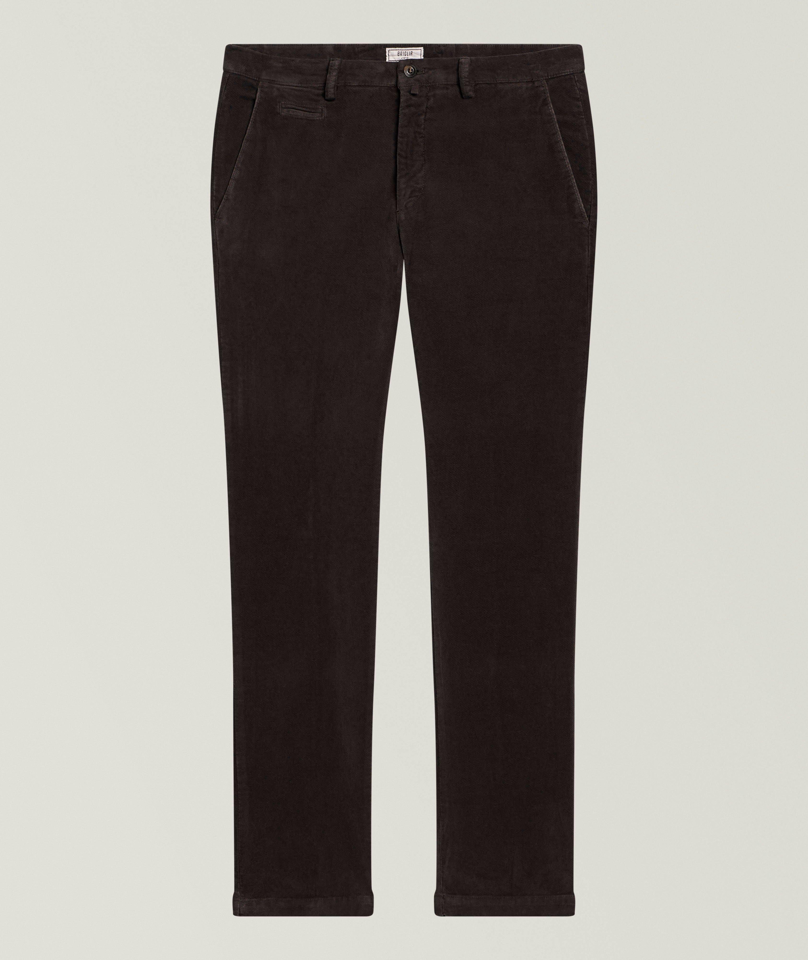 Briglia Pantalon velours froissé devant lisse
