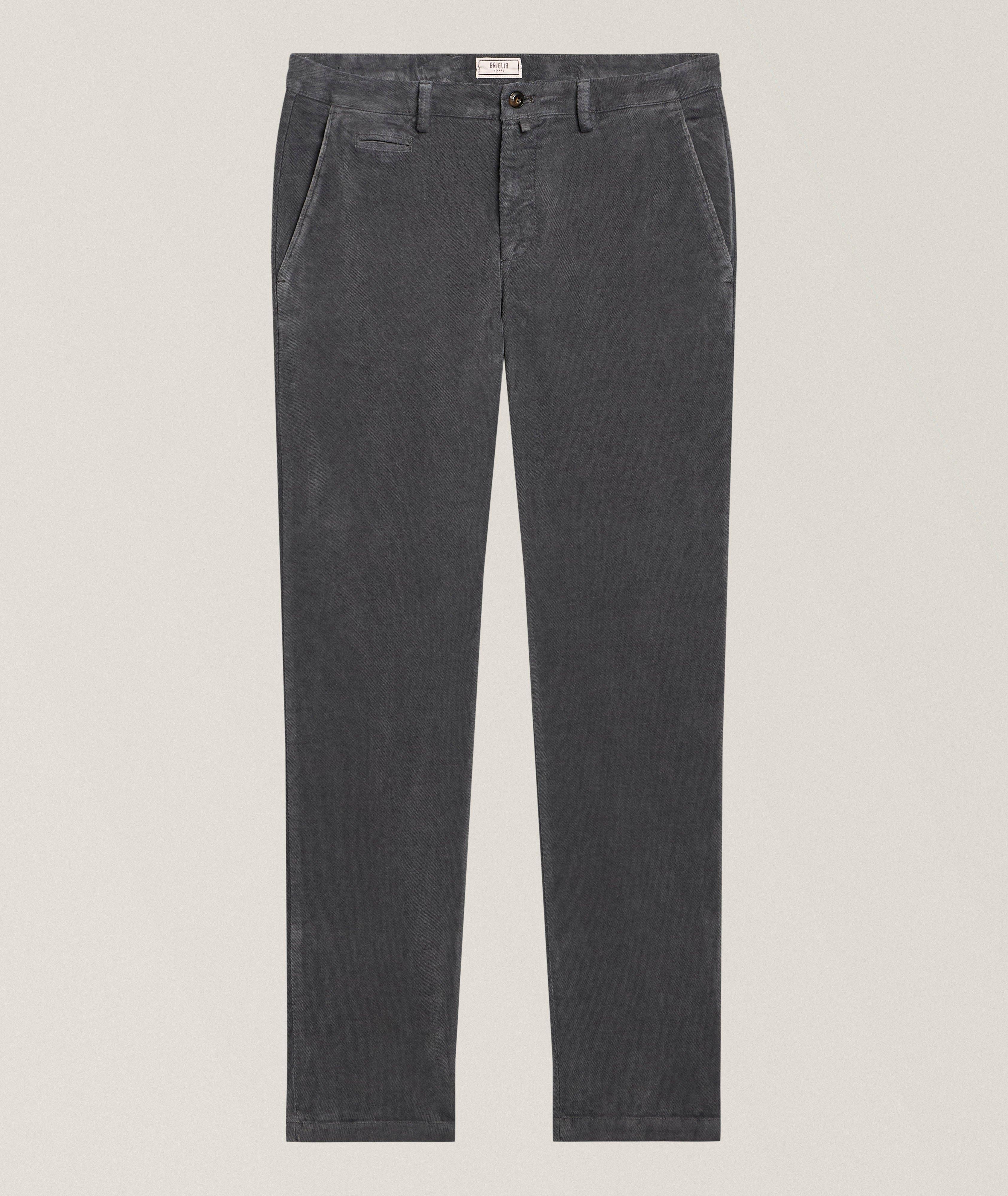 Briglia Pantalon velours froissé devant lisse