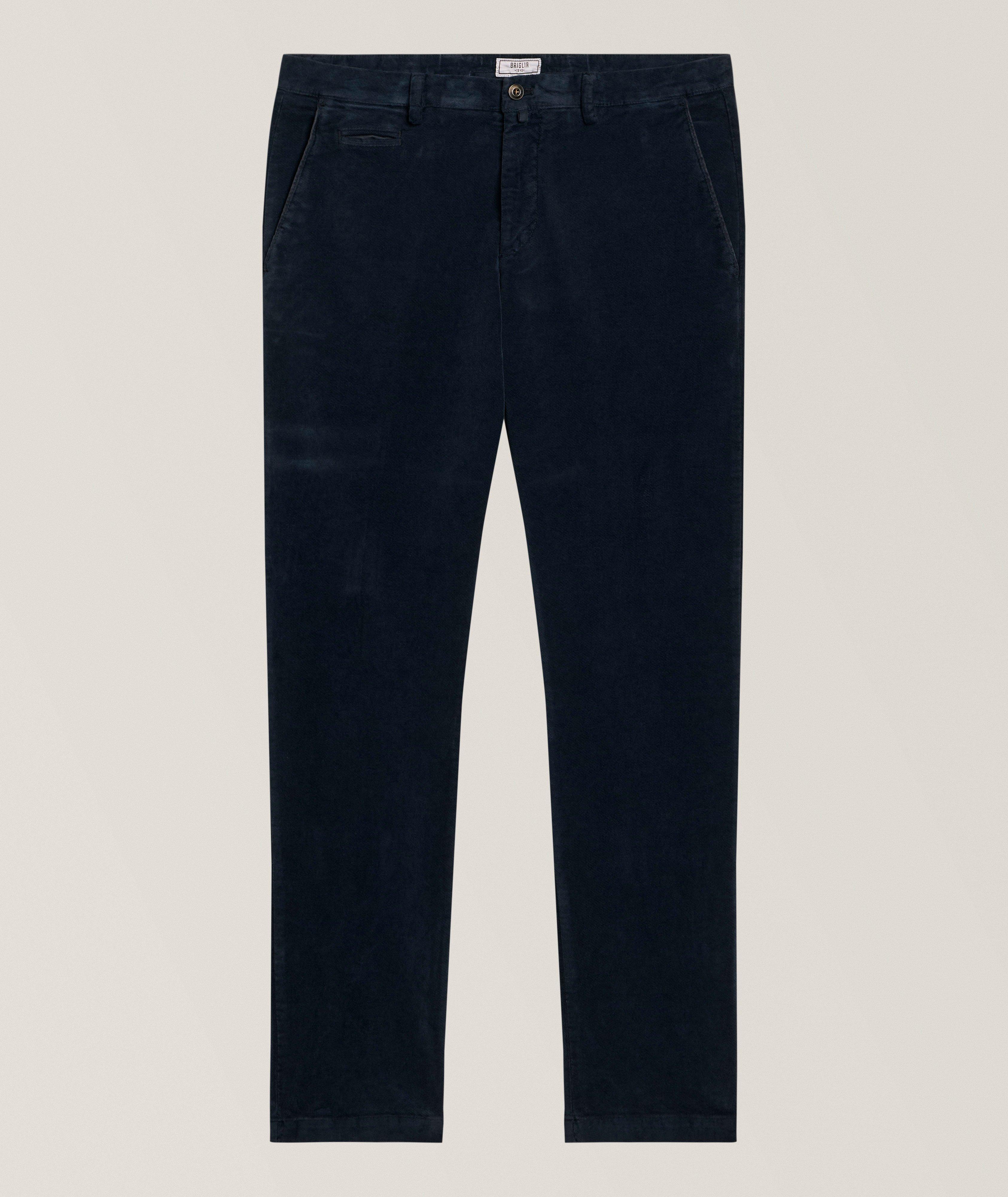 Briglia Pantalon velours froissé devant lisse
