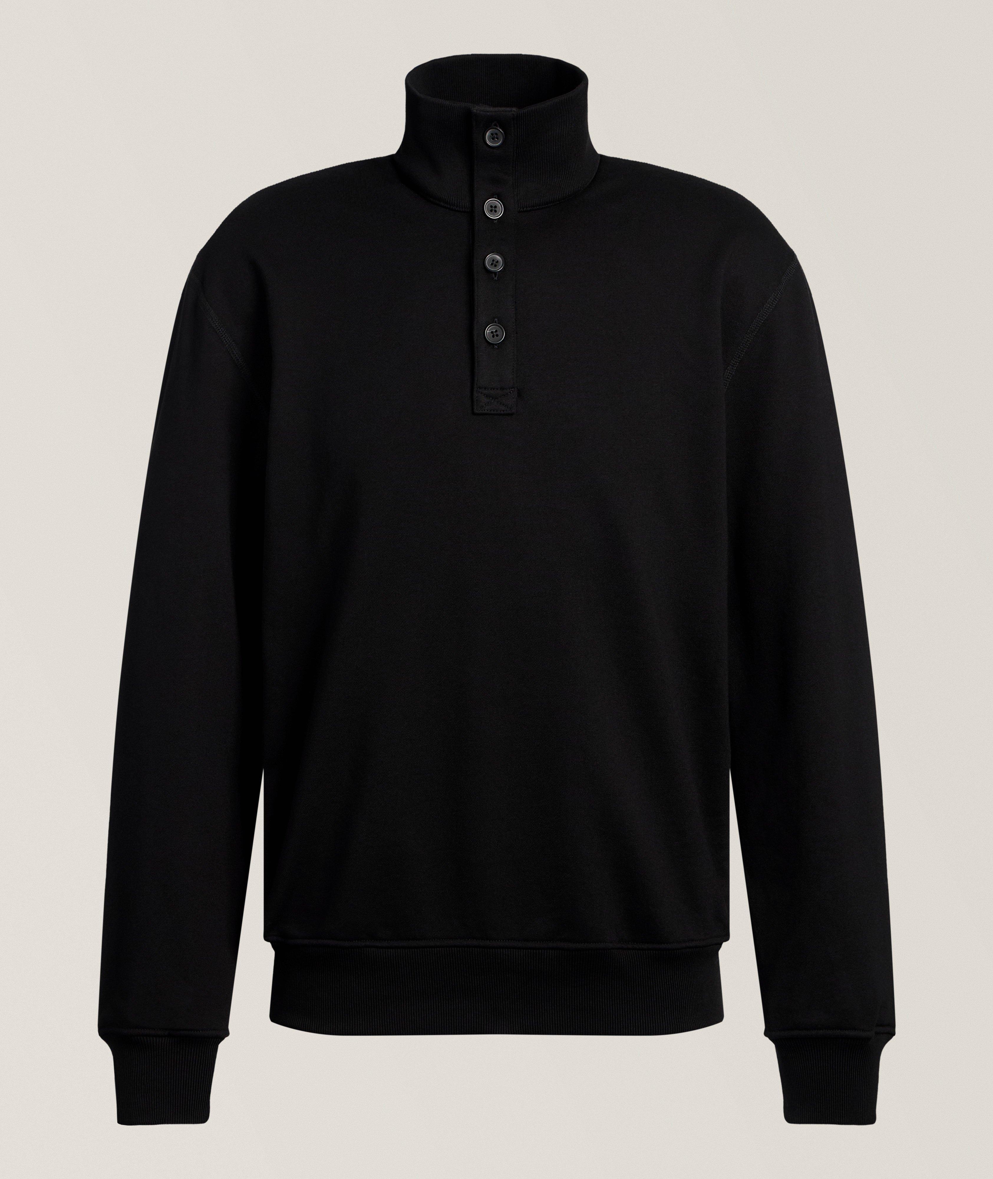 Reigning Champ RC LS BLK MDWT TRRY BTTN MKNCK