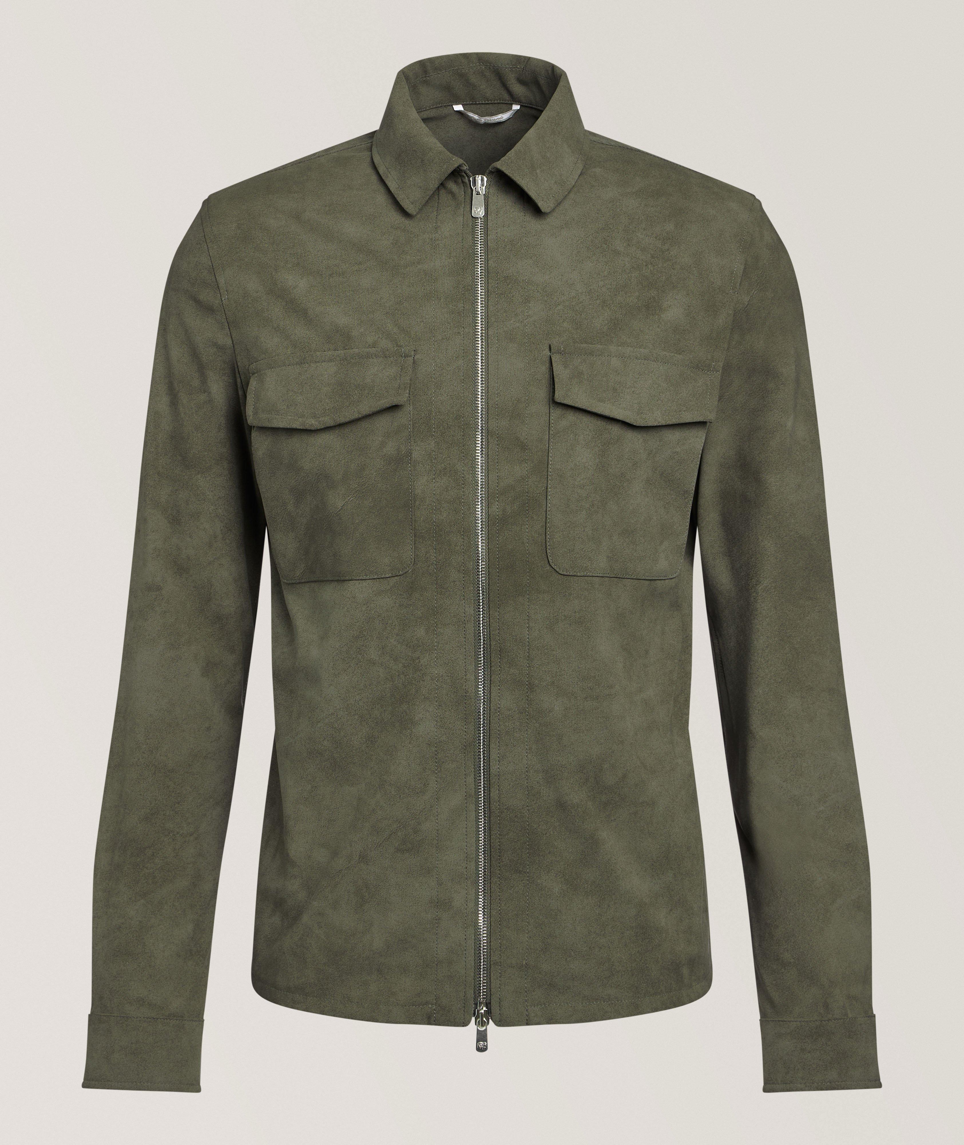 Marco Pescarolo Suede-Effect Overshirt 