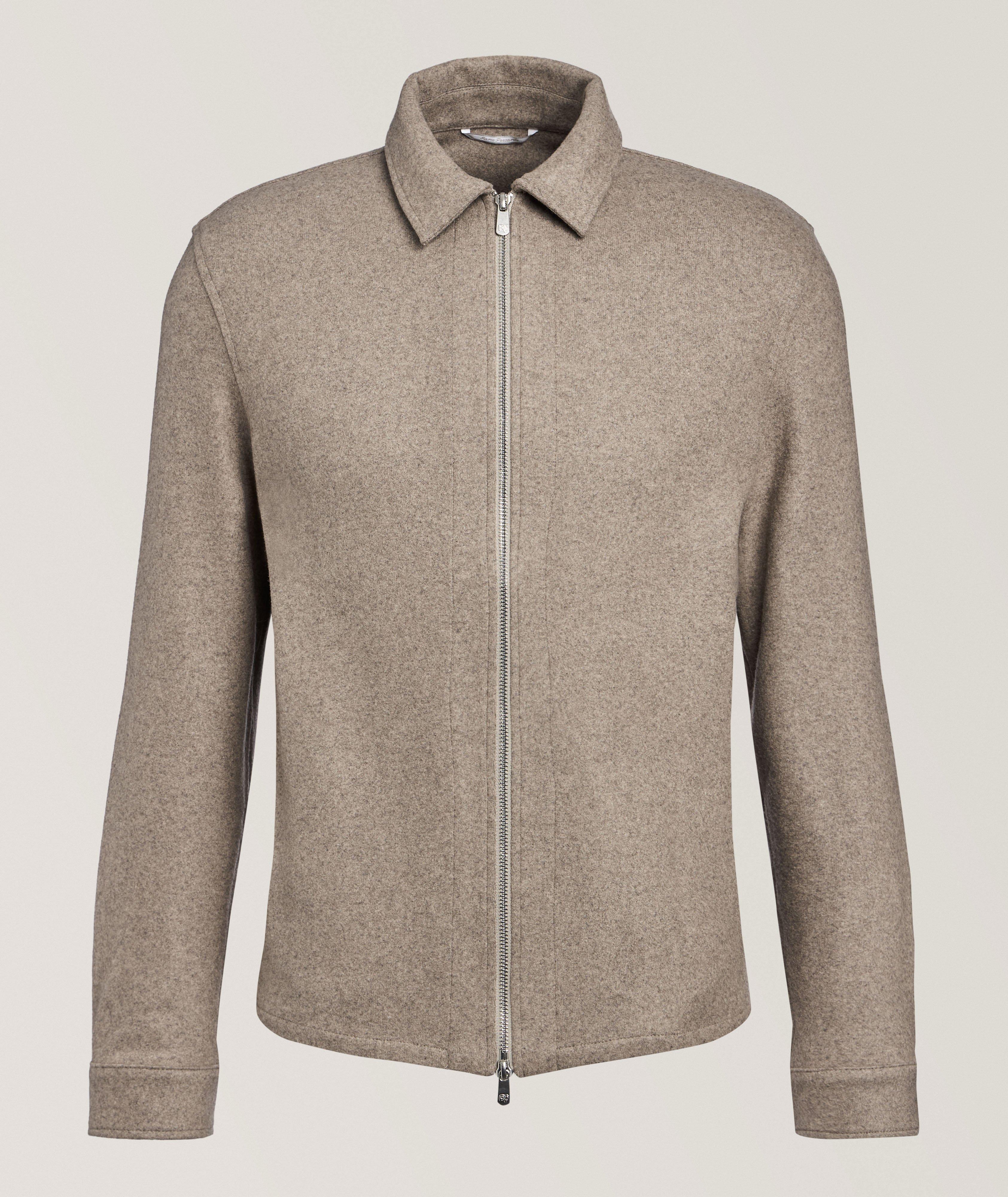 Marco Pescarolo Stretch-Wool Full-Zip Overshirt