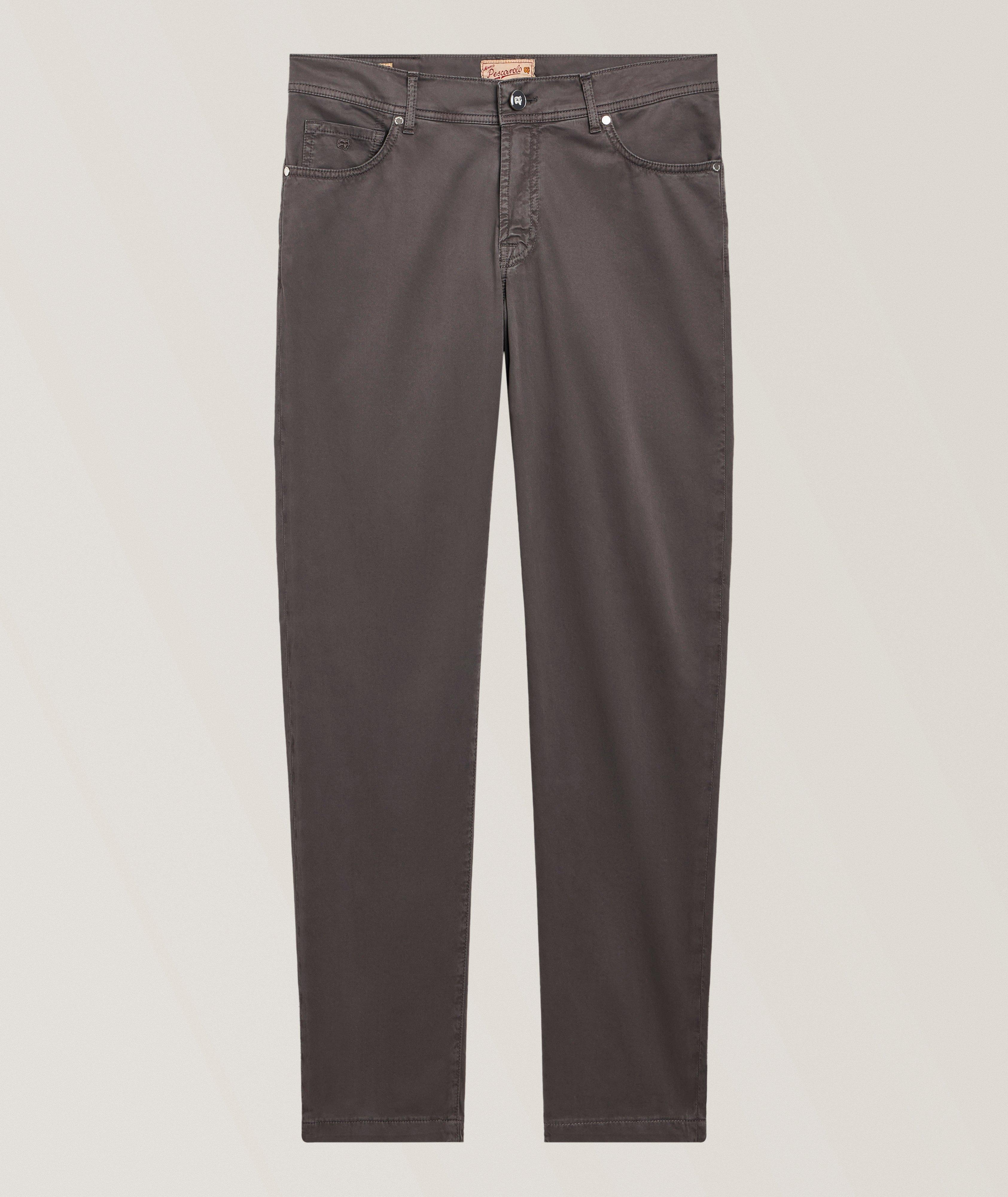 Marco Pescarolo Supima Five-Pocket Garment-Dyed Pants 