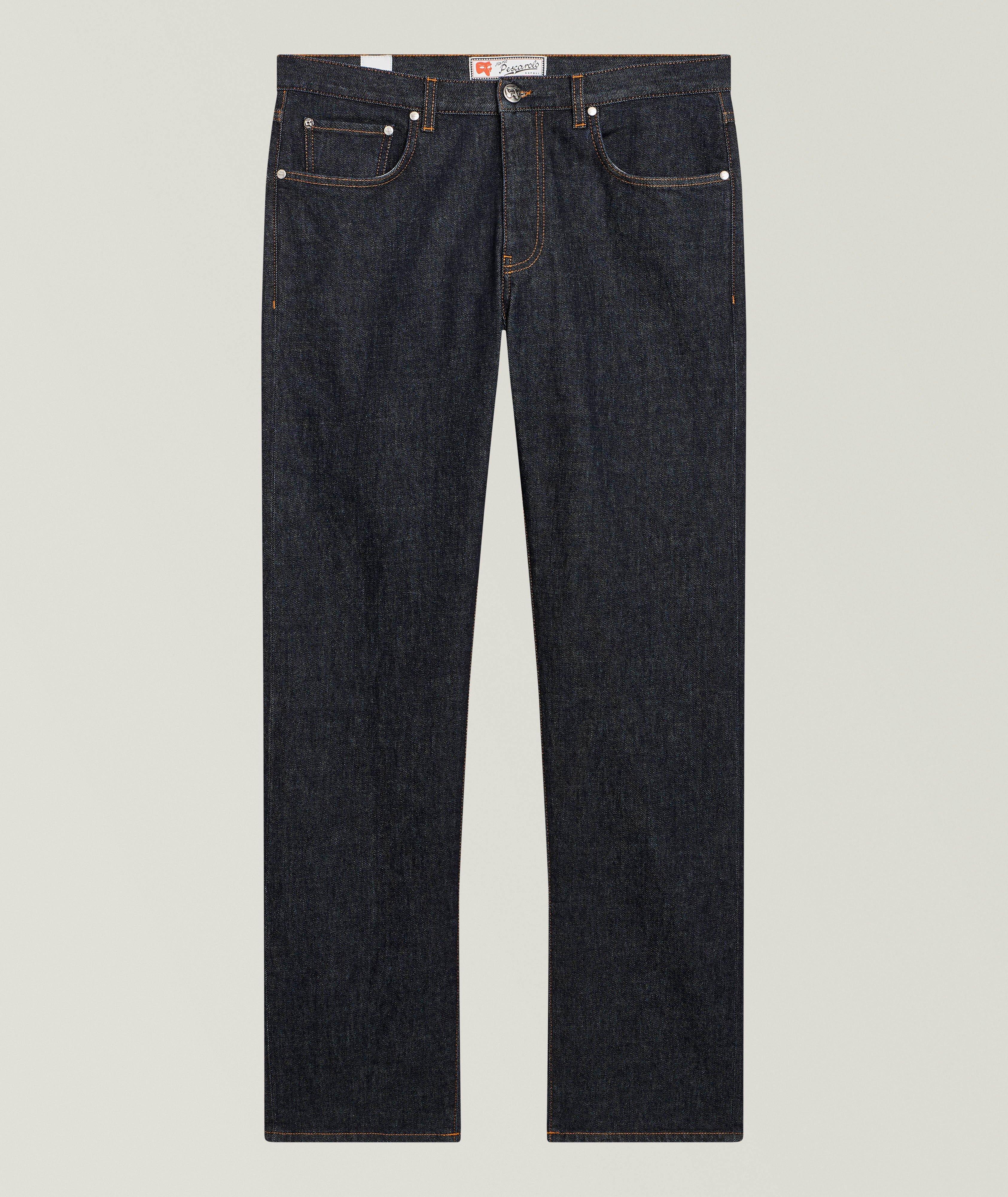 Marco Pescarolo Jean denim liséré Mayfair
