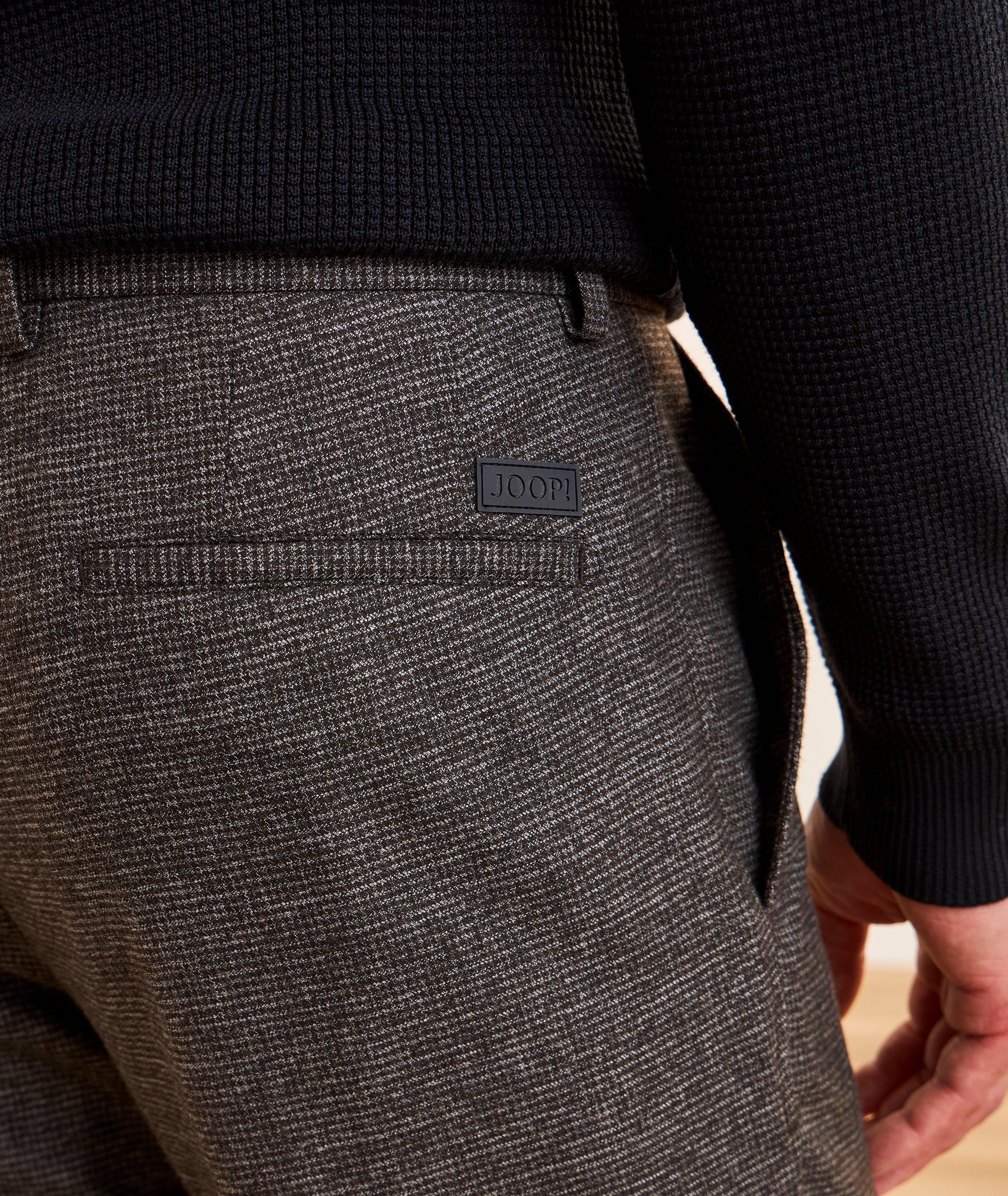 Micro-Houndstooth Tapered Pants image 4