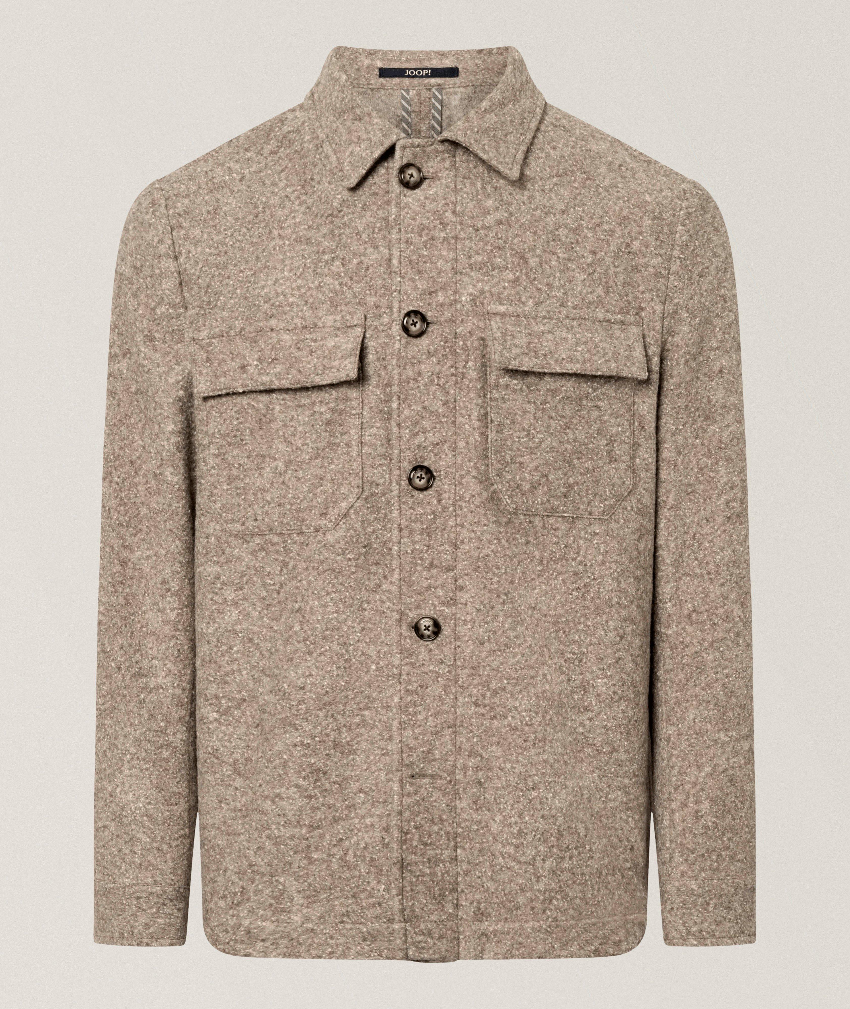 JOOP! Speckled Wool-Blend Overshirt