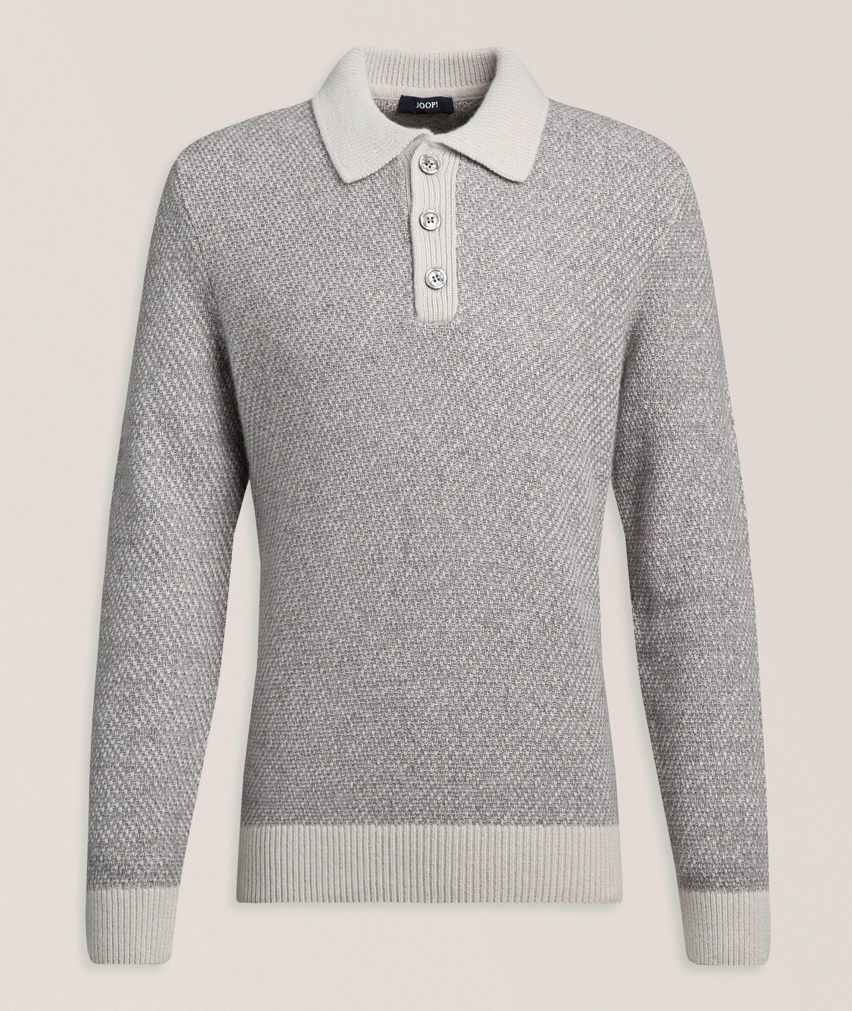 JOOP! Contrast Trim Wool-Blend Polo