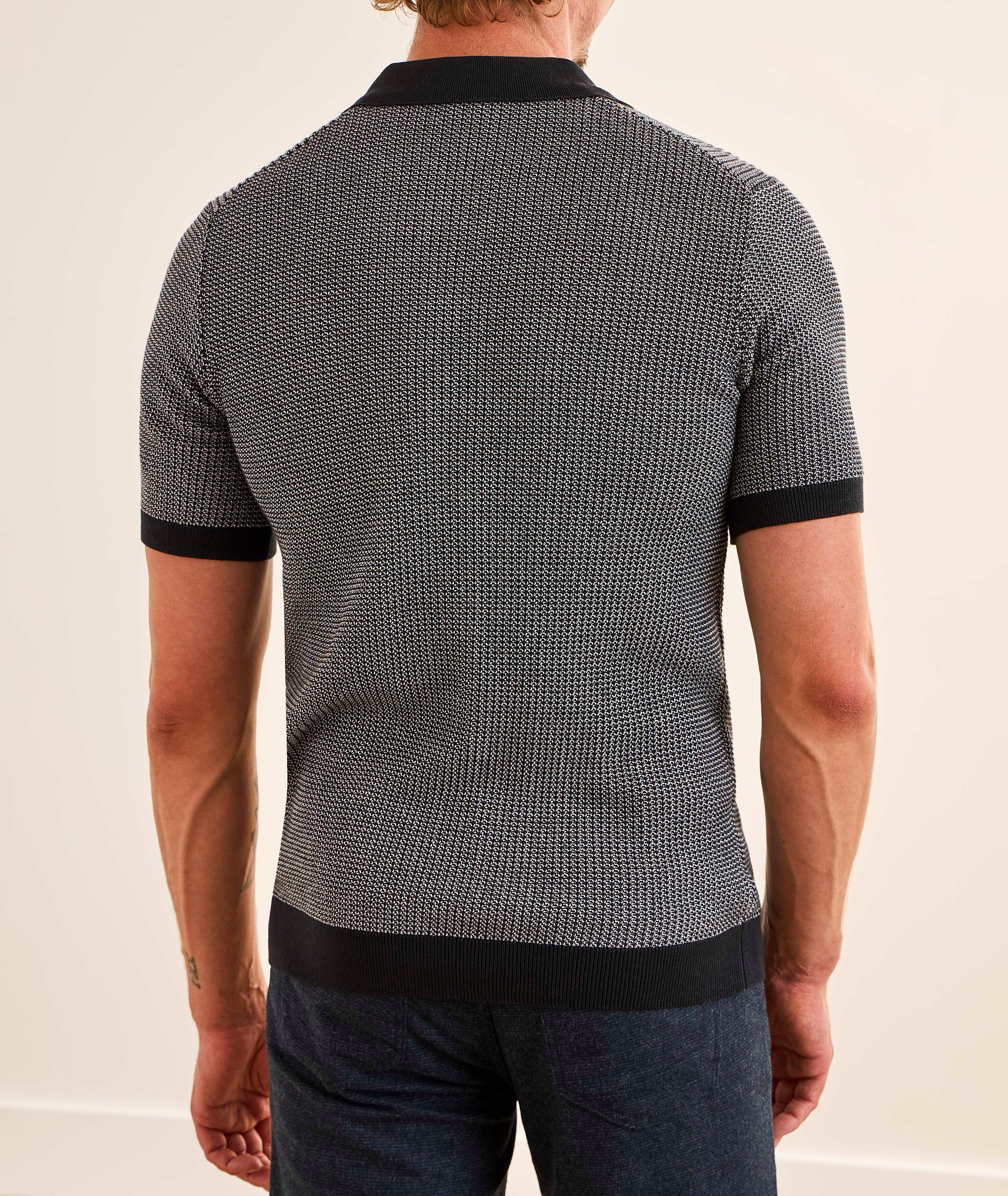 Textured Knit Polo image 3