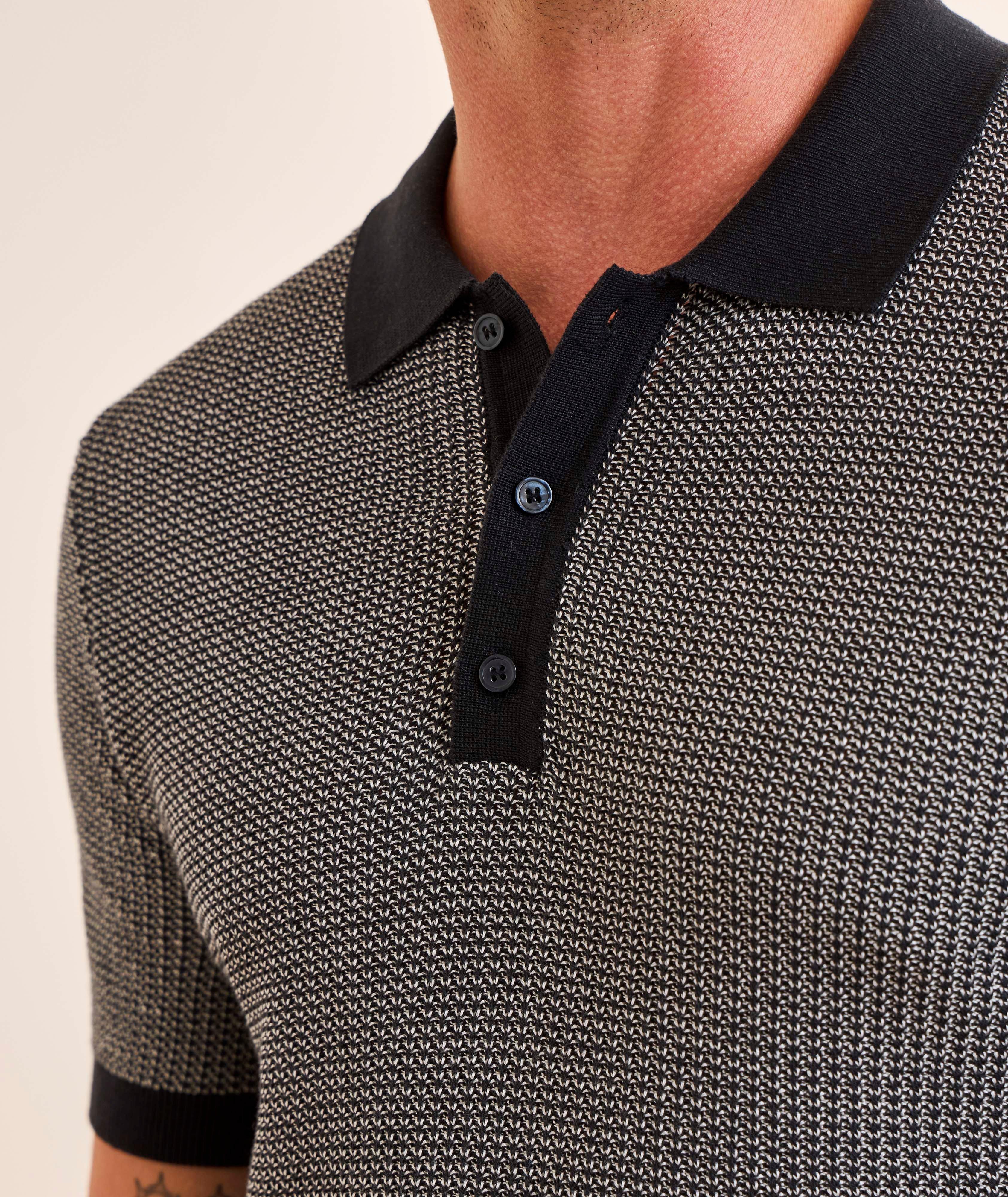 Textured Knit Polo image 4