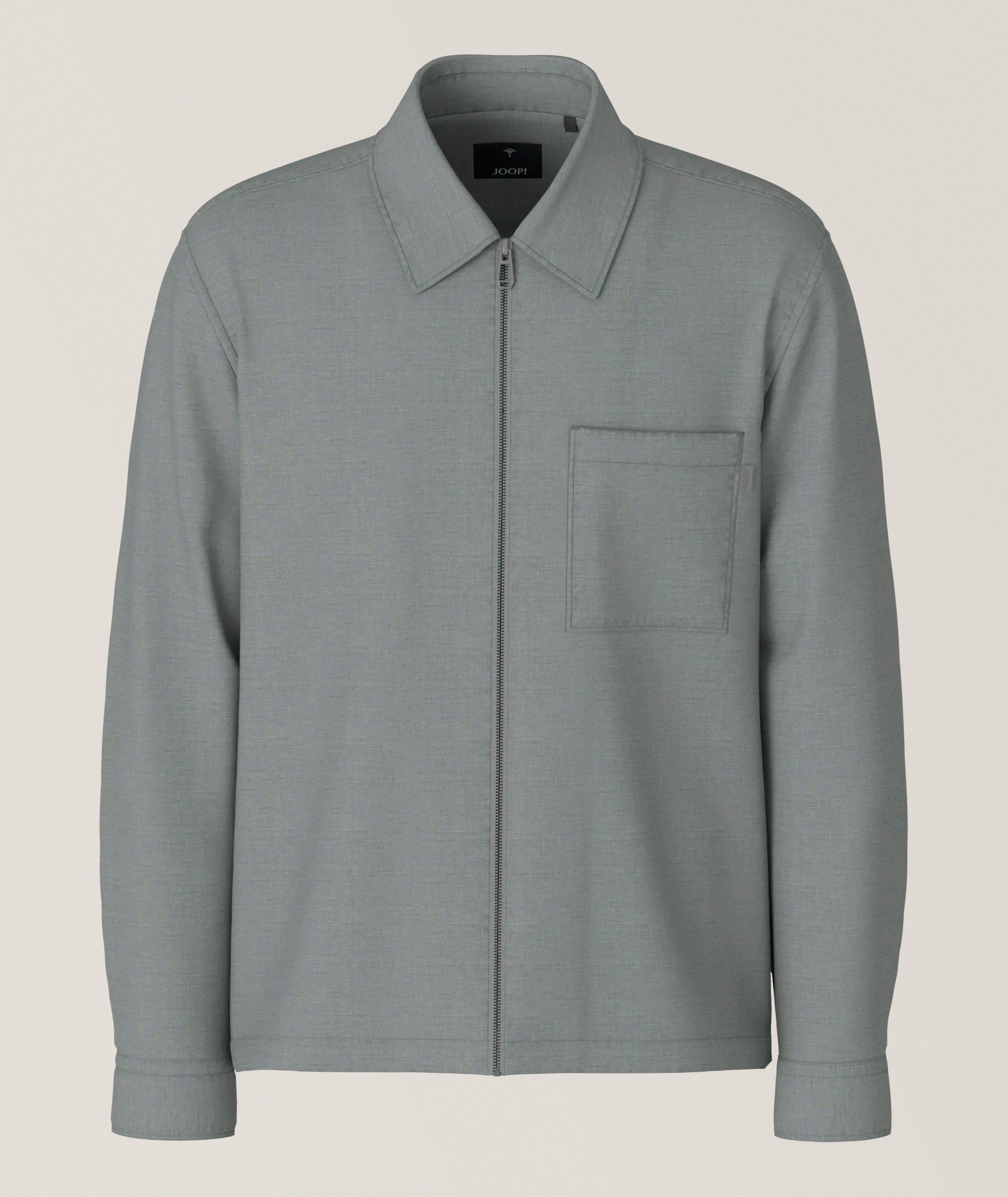 JOOP! Wool-Blend Full-Zip Overshirt