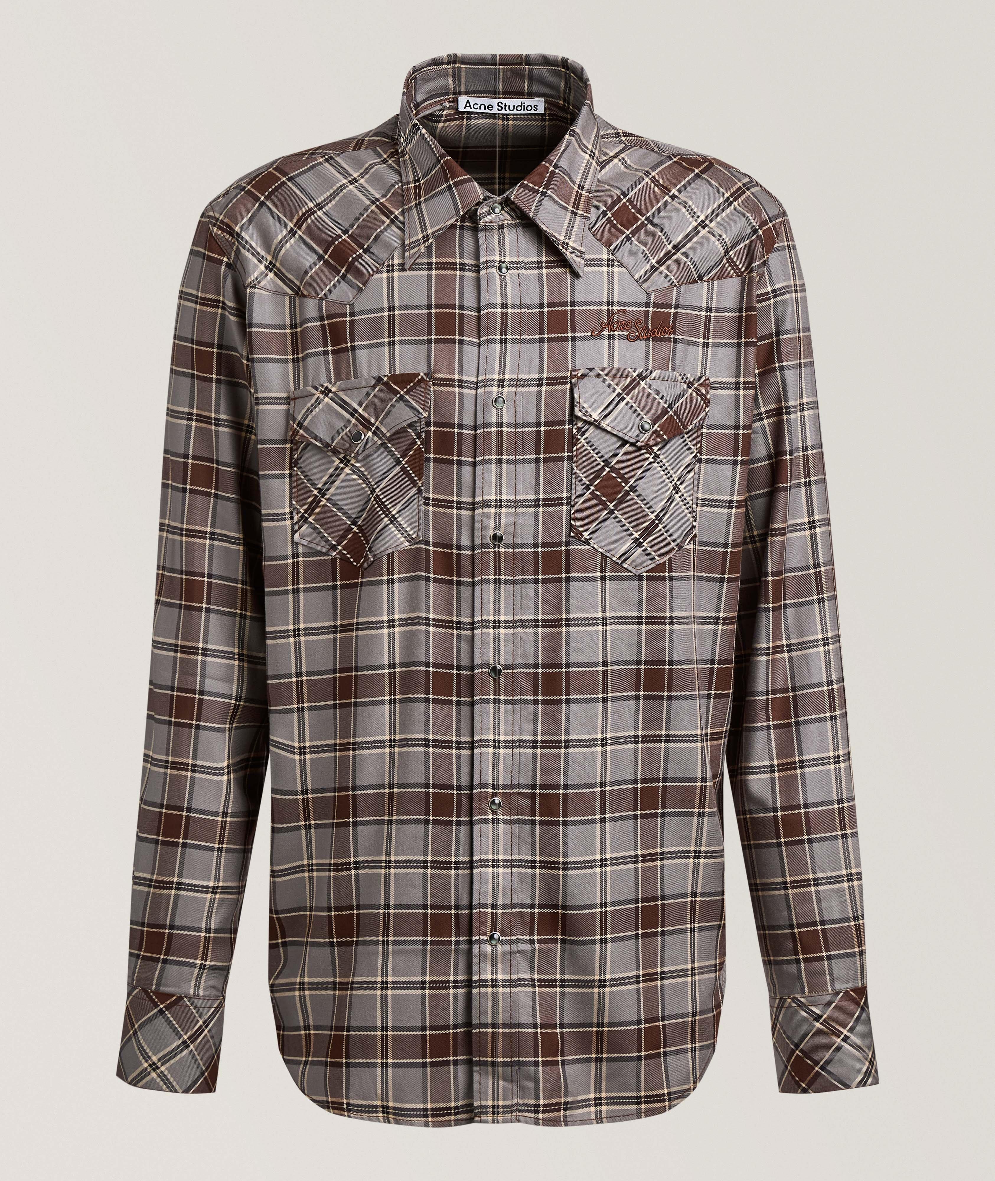 Acne Studios Plaid Western Shirt