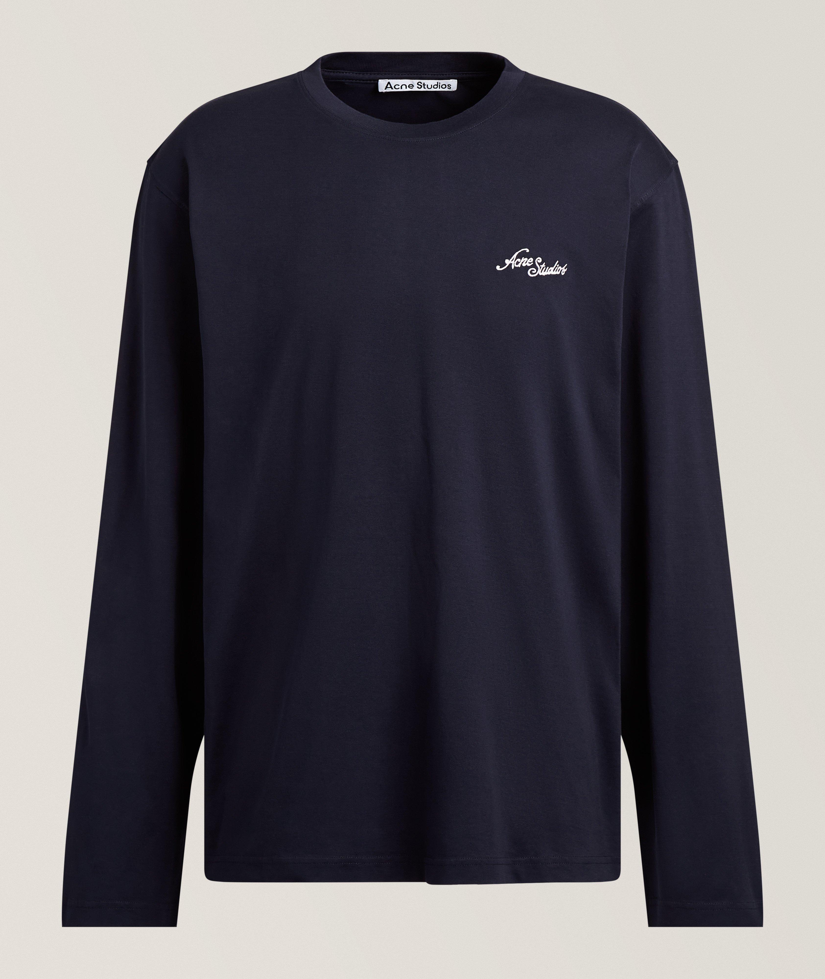 Acne Studios Embroidered Logo Long-Sleeve T-Shirt