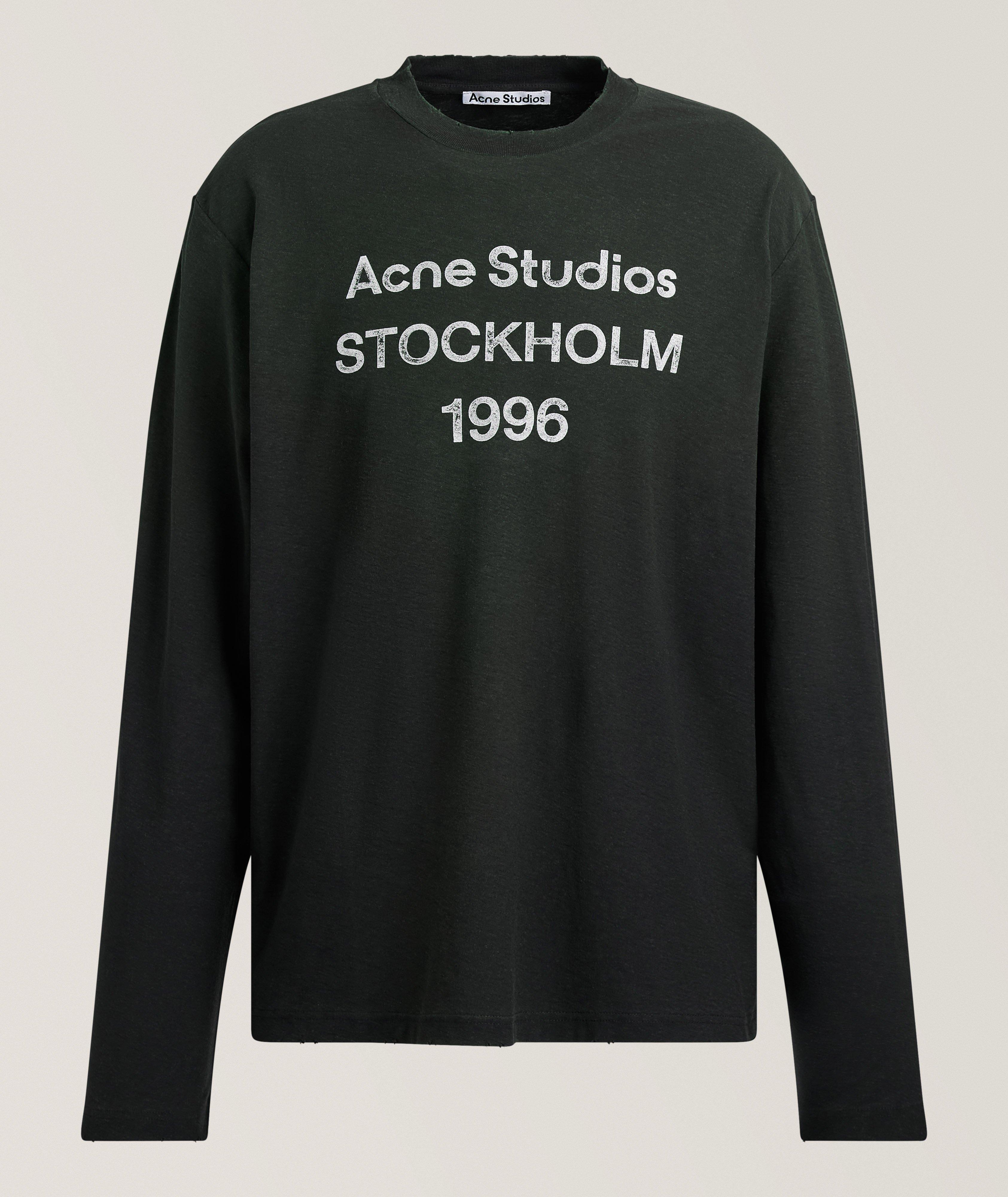 Acne Studios Faded 1996 Logo Long-Sleeve T-Shirt